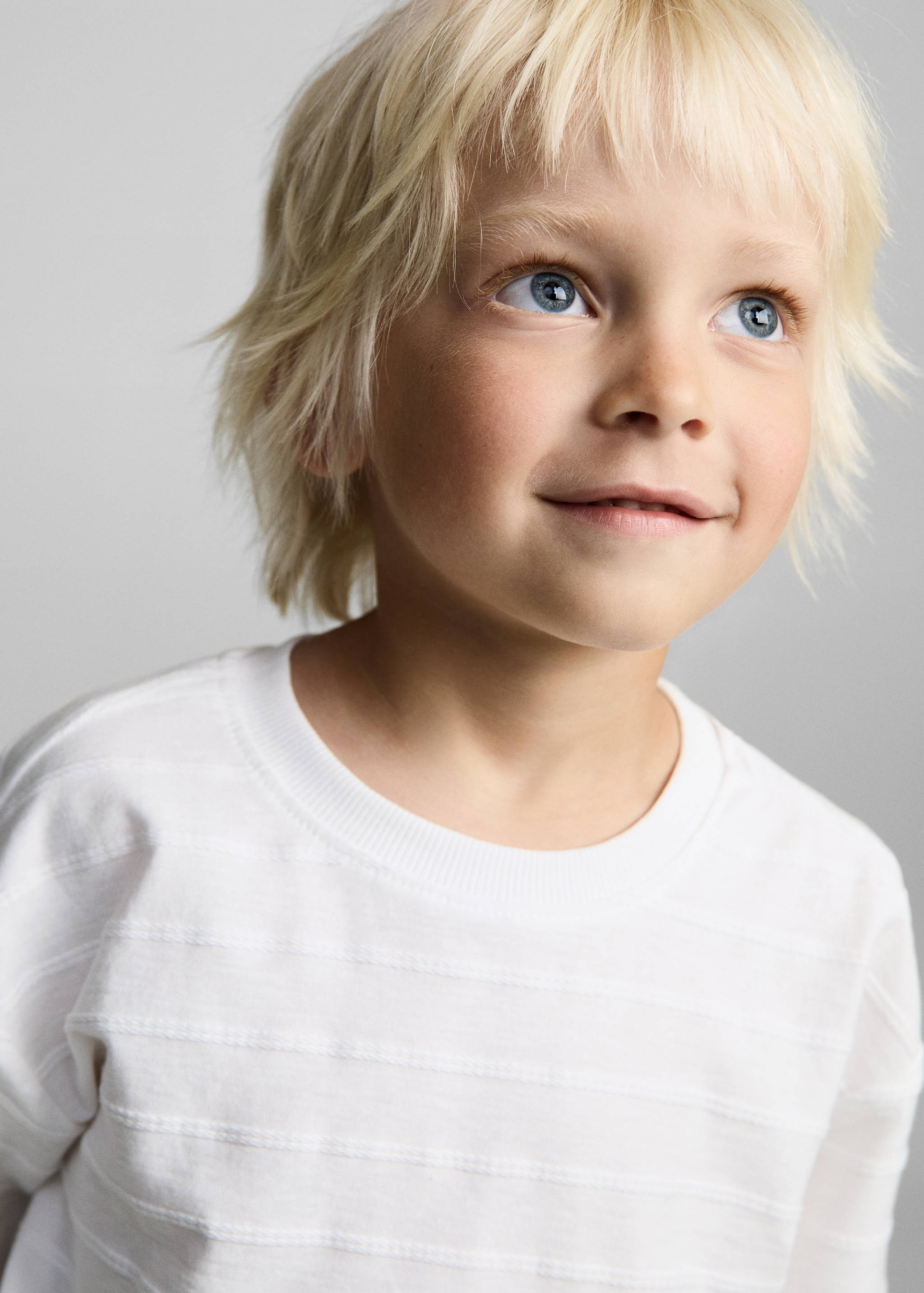 T-shirt coton rayures relief - Détail de l'article 1