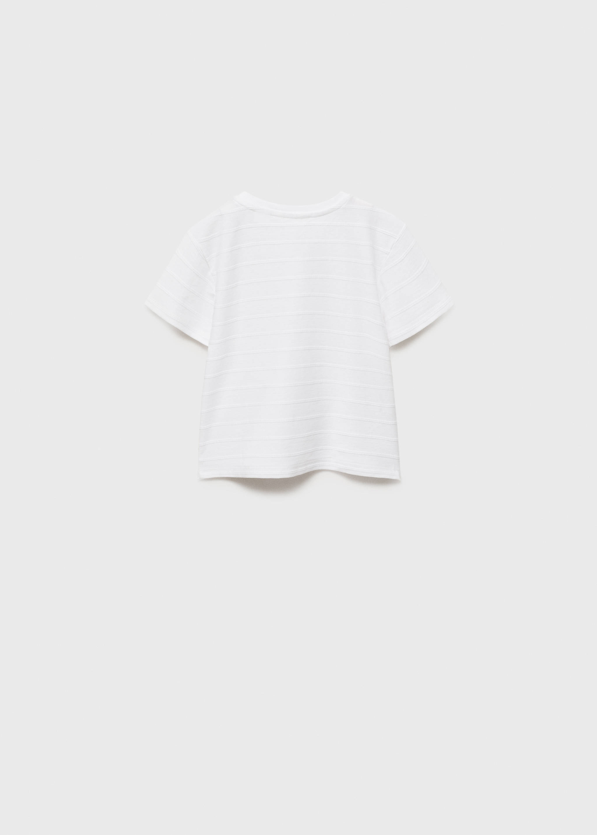 T-shirt coton rayures relief - Verso de l’article
