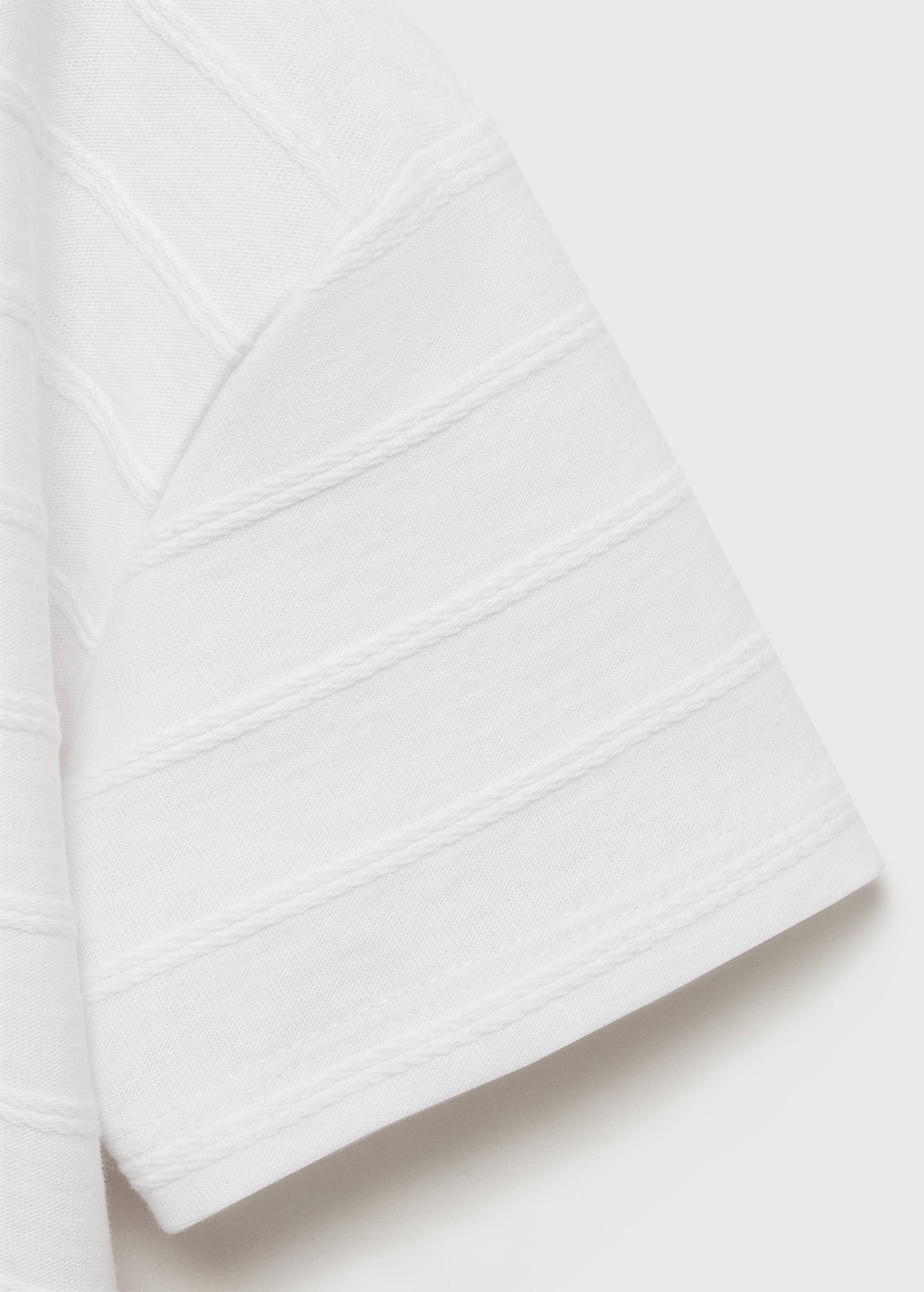 T-shirt coton rayures relief - Détail de l'article 0