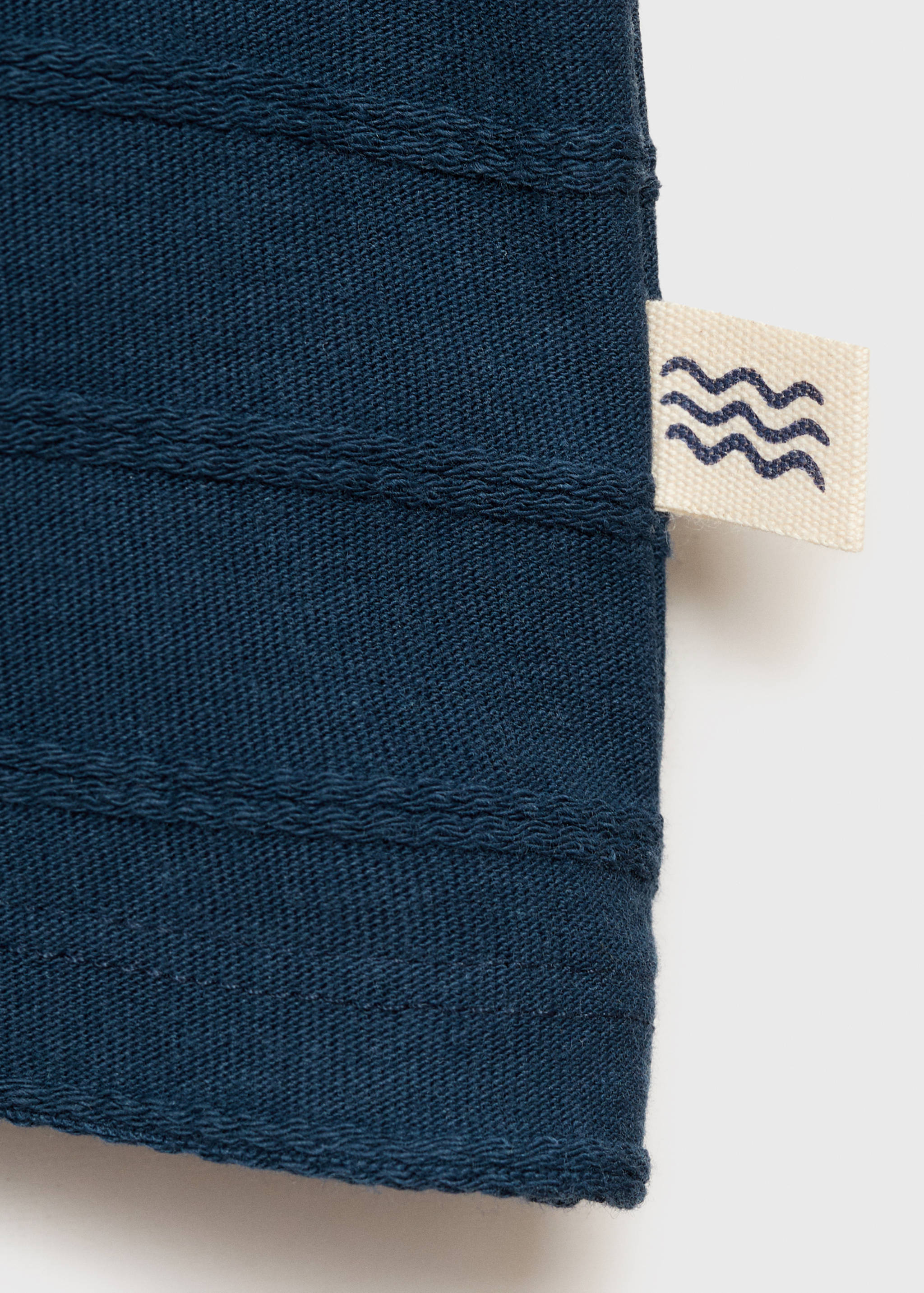 T-Shirt Baumwolle Streifen Relief - Detail des Artikels 8