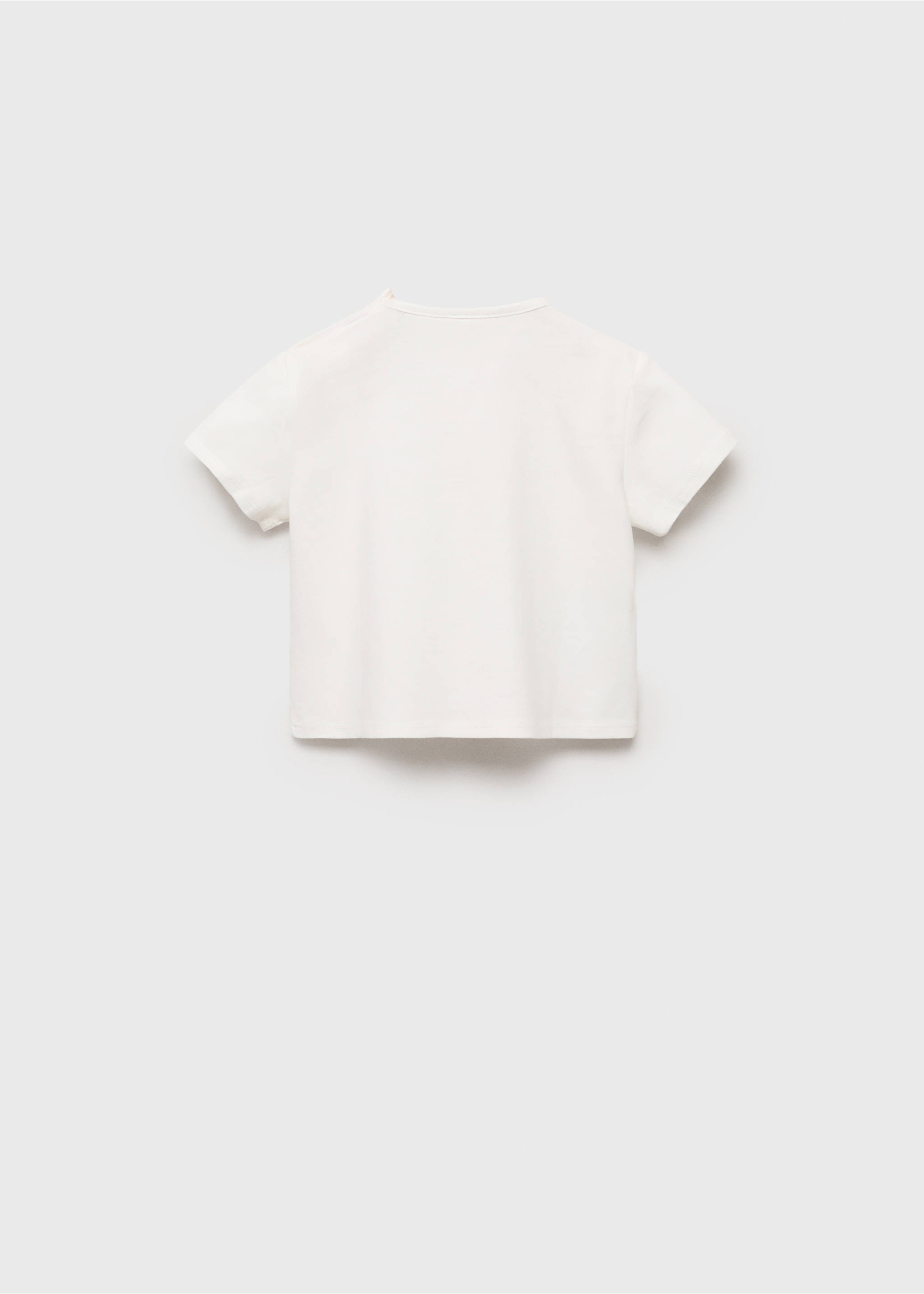 Embossed cotton t-shirt - Reverse of the article, Off White. Ref: 87025972-00.