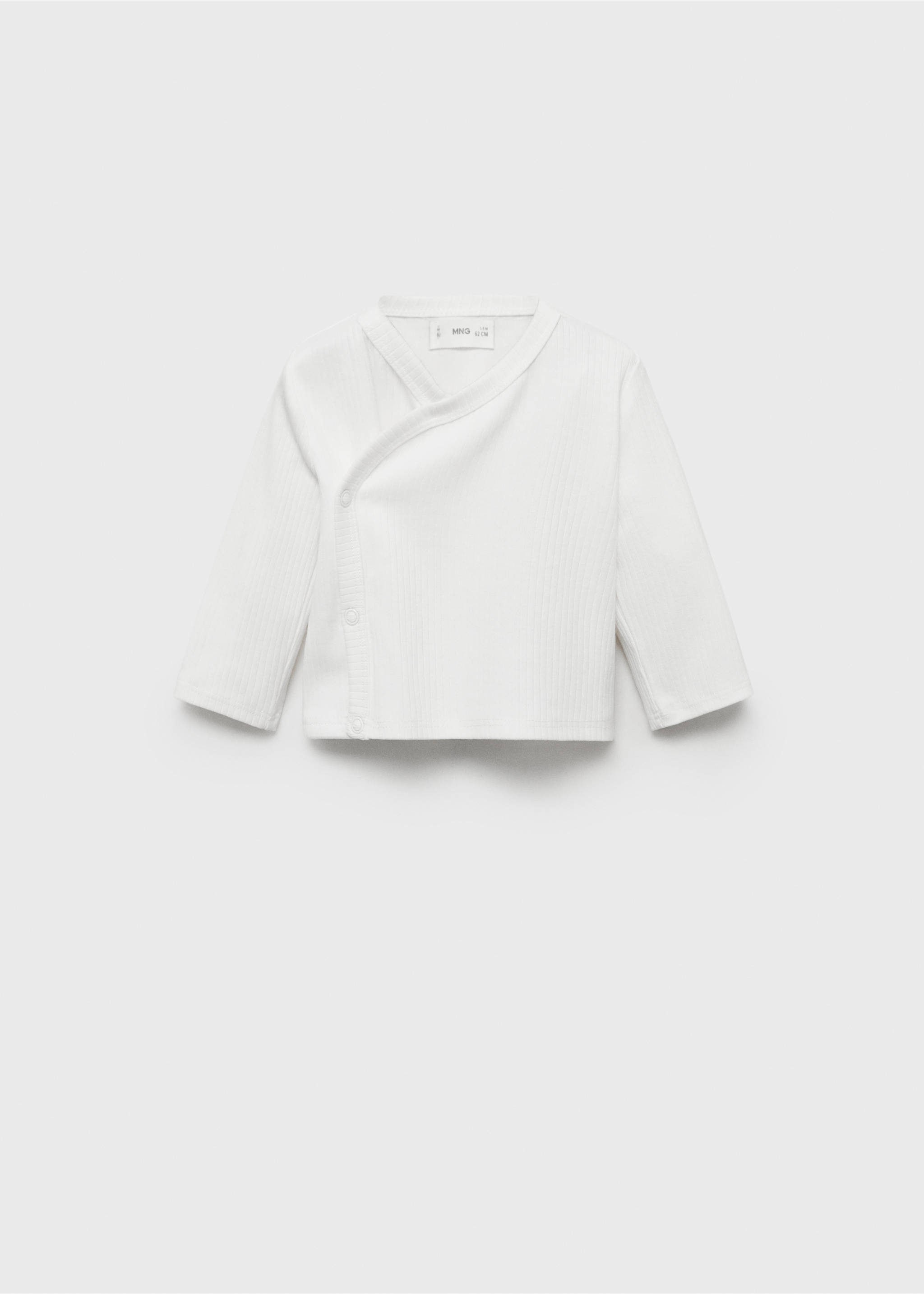 V-neck T-shirt - Article without model, Off White. Ref: 87025973-00.