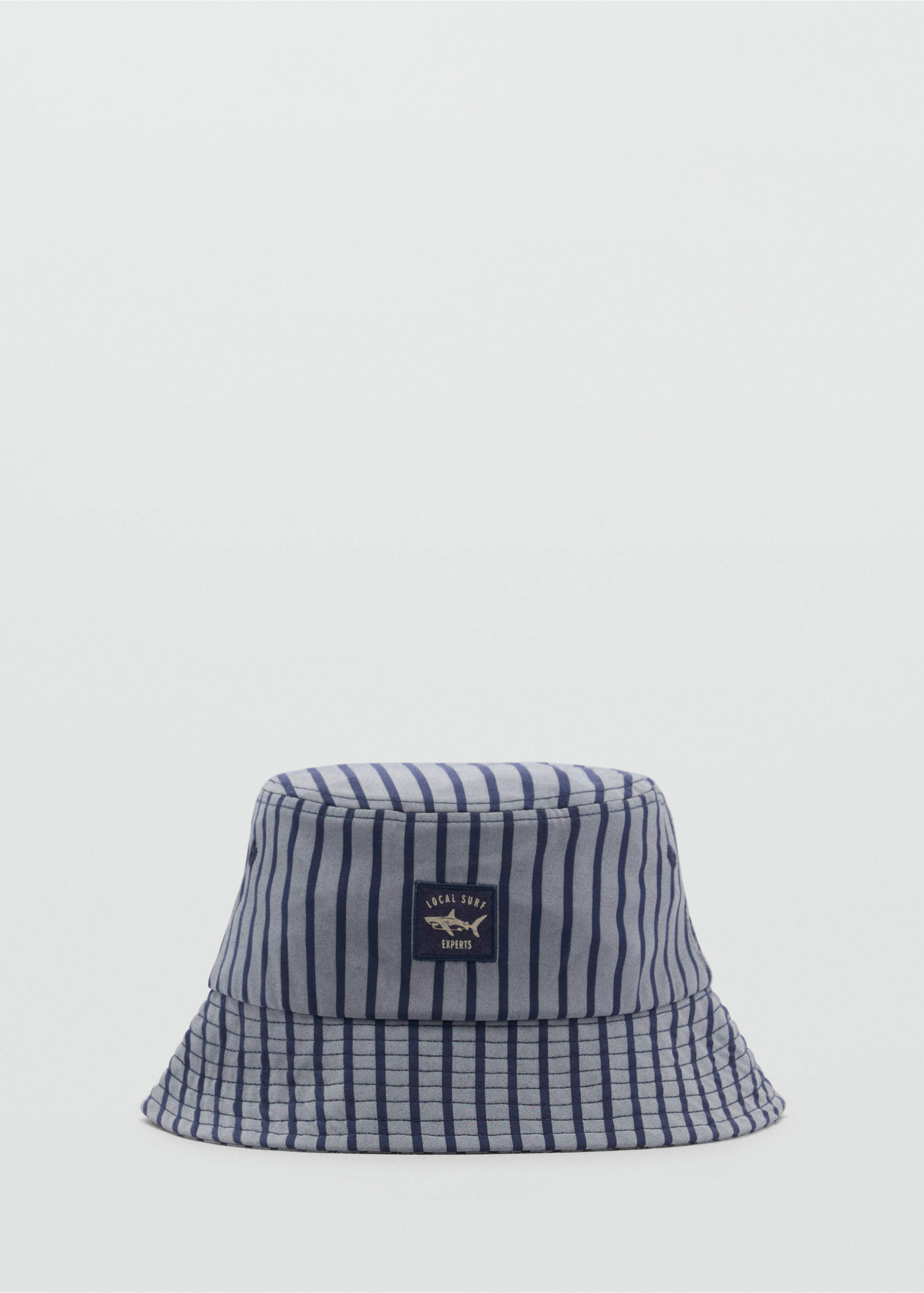 Striped bucket hat - Article without model, Blue. Ref: 87025974-00.