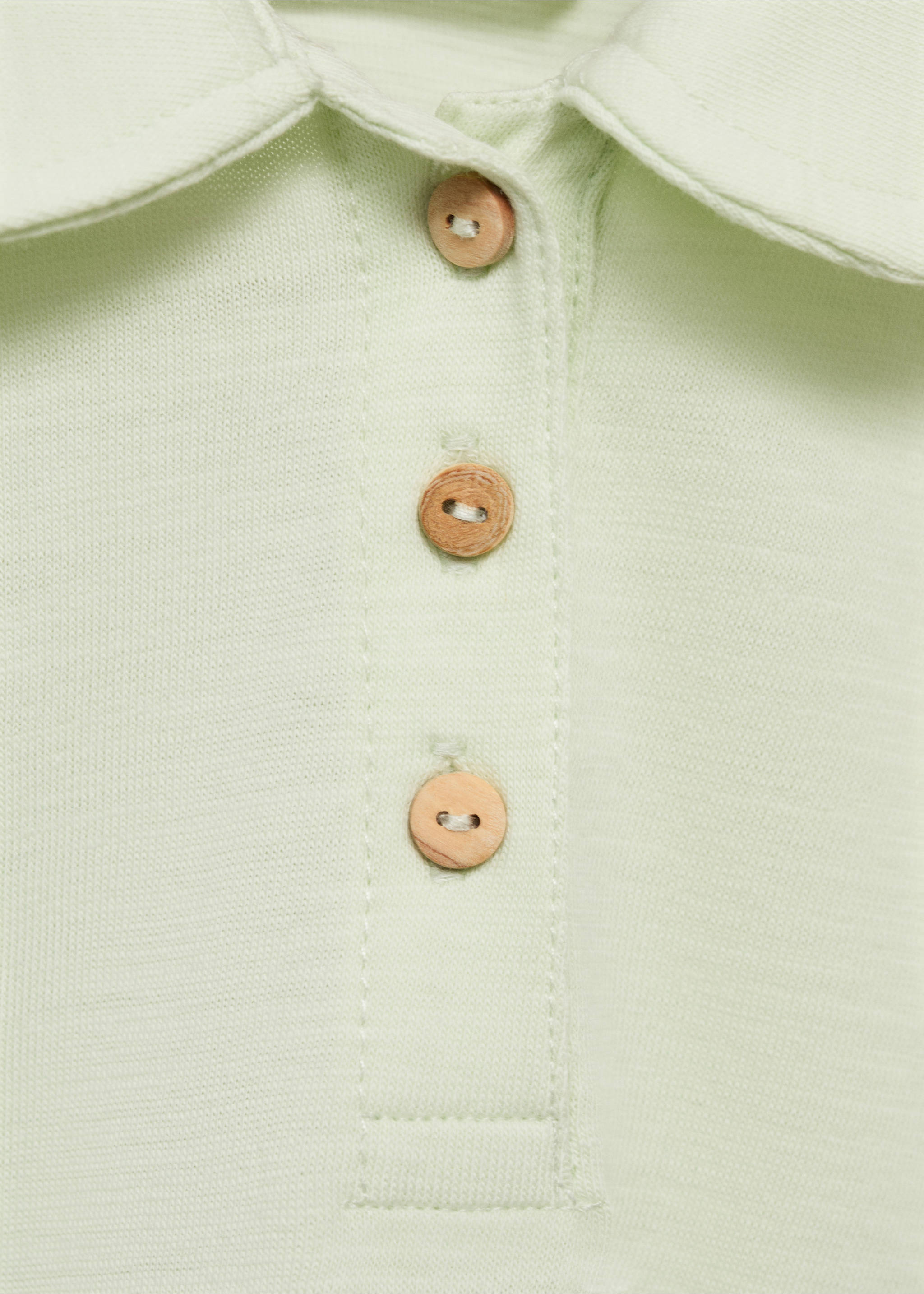 T-Shirt im Polo-Stil - Detail des Artikels 8, Grün. Ref: 87025976-00.