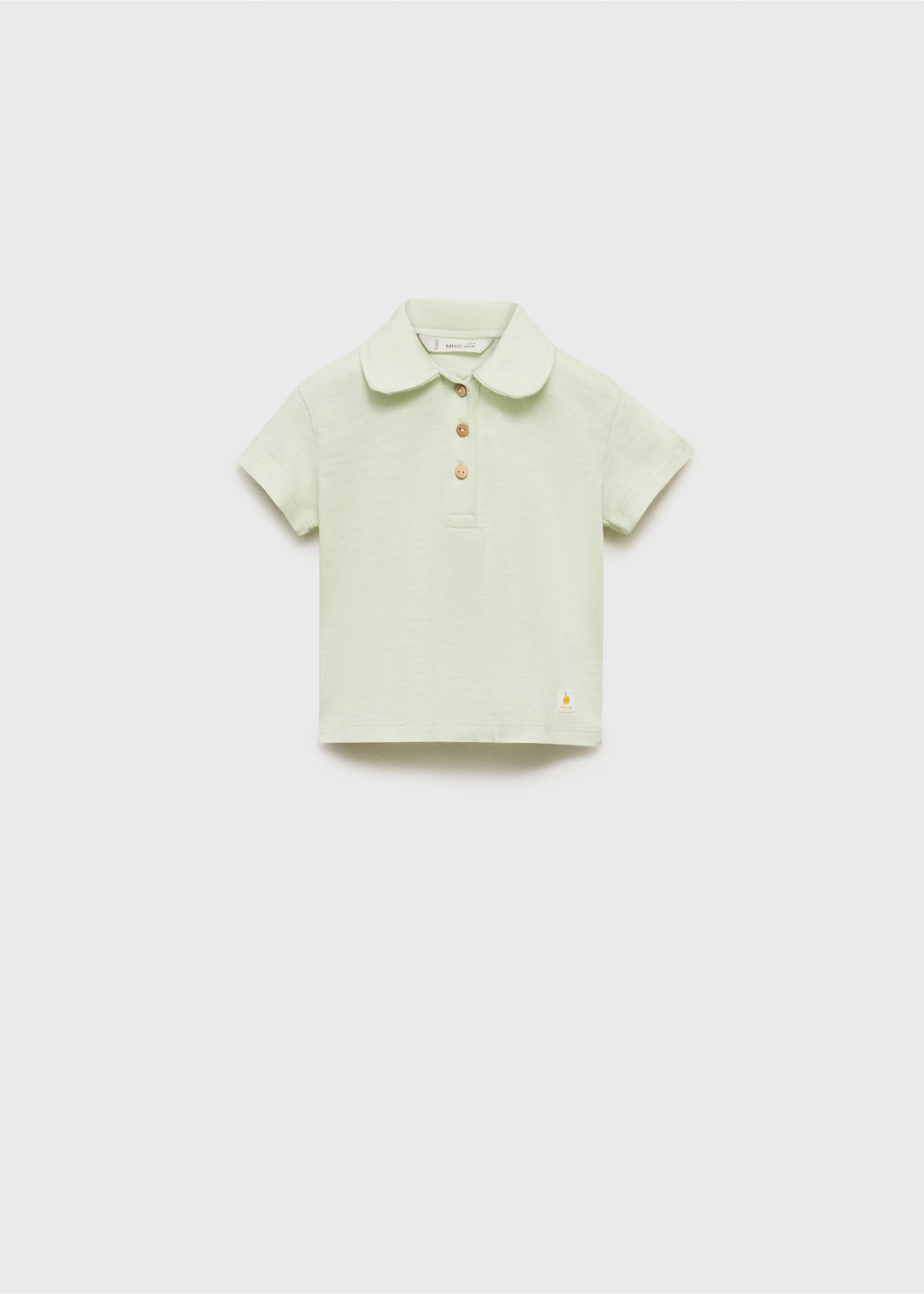 Polo style t-shirt - Article without model, Green. Ref: 87025976-00.