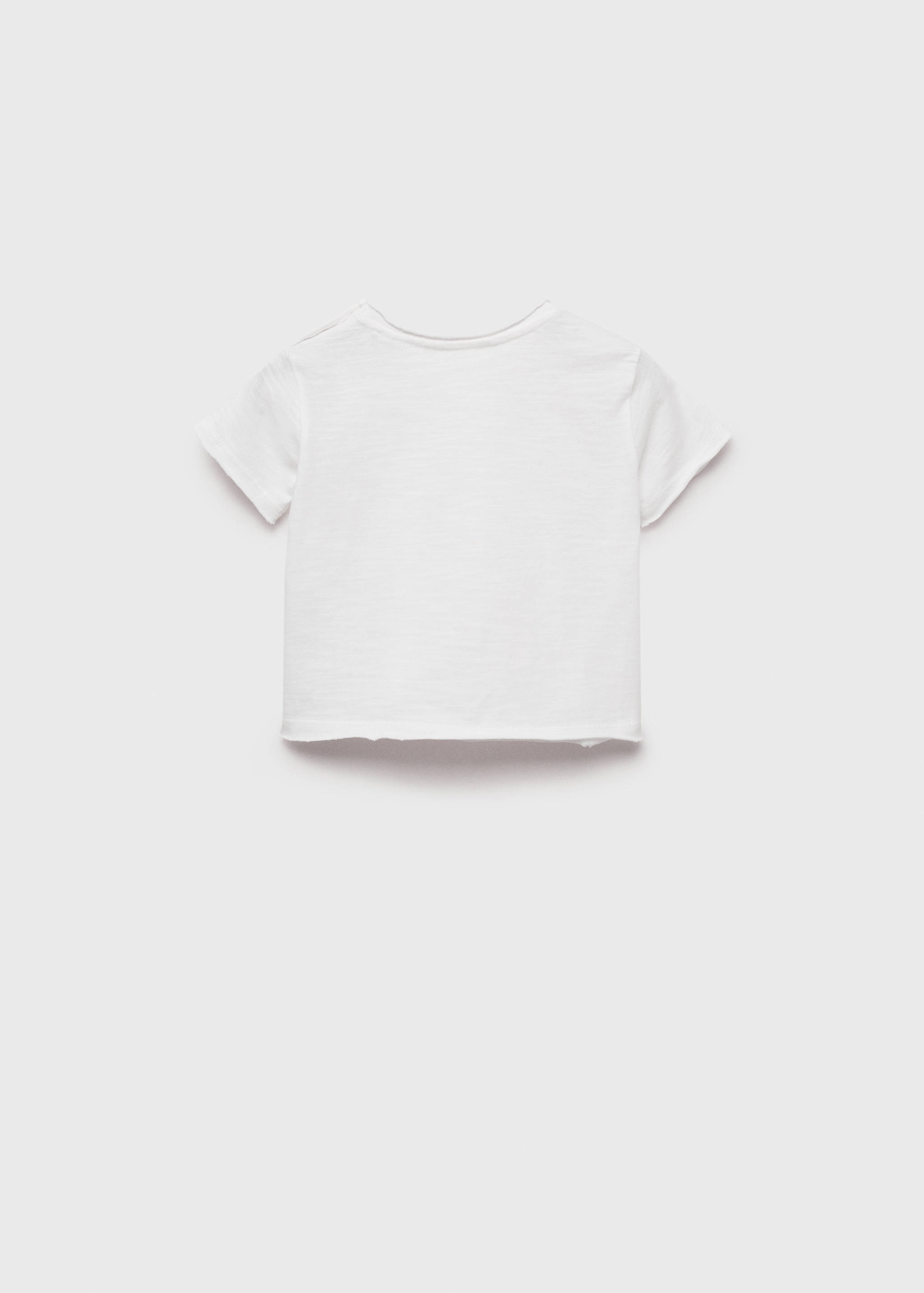 Baumwollshirt mit Knöpfen - Rückseite des Artikels