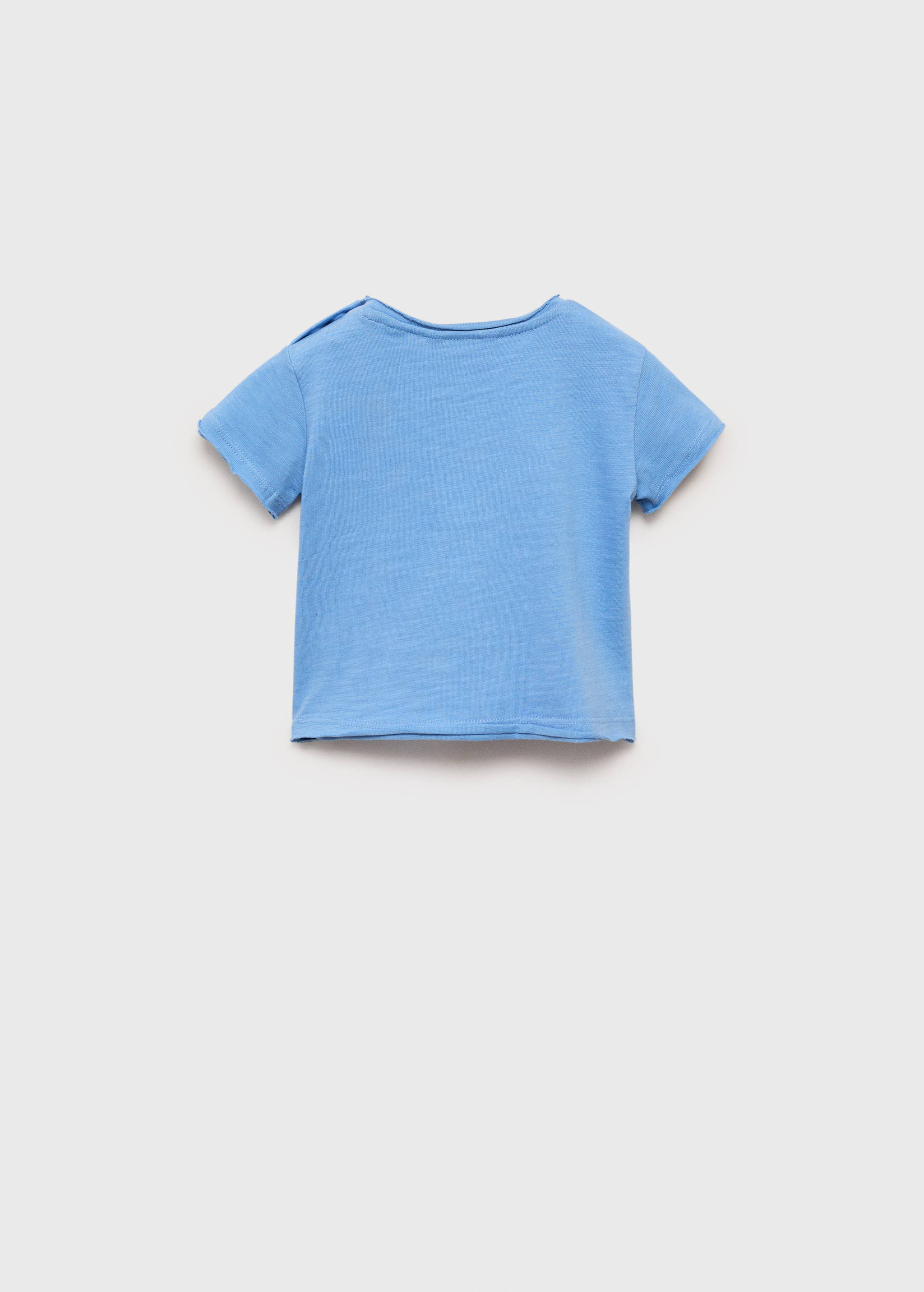 Baumwollshirt mit Knöpfen - Rückseite des Artikels