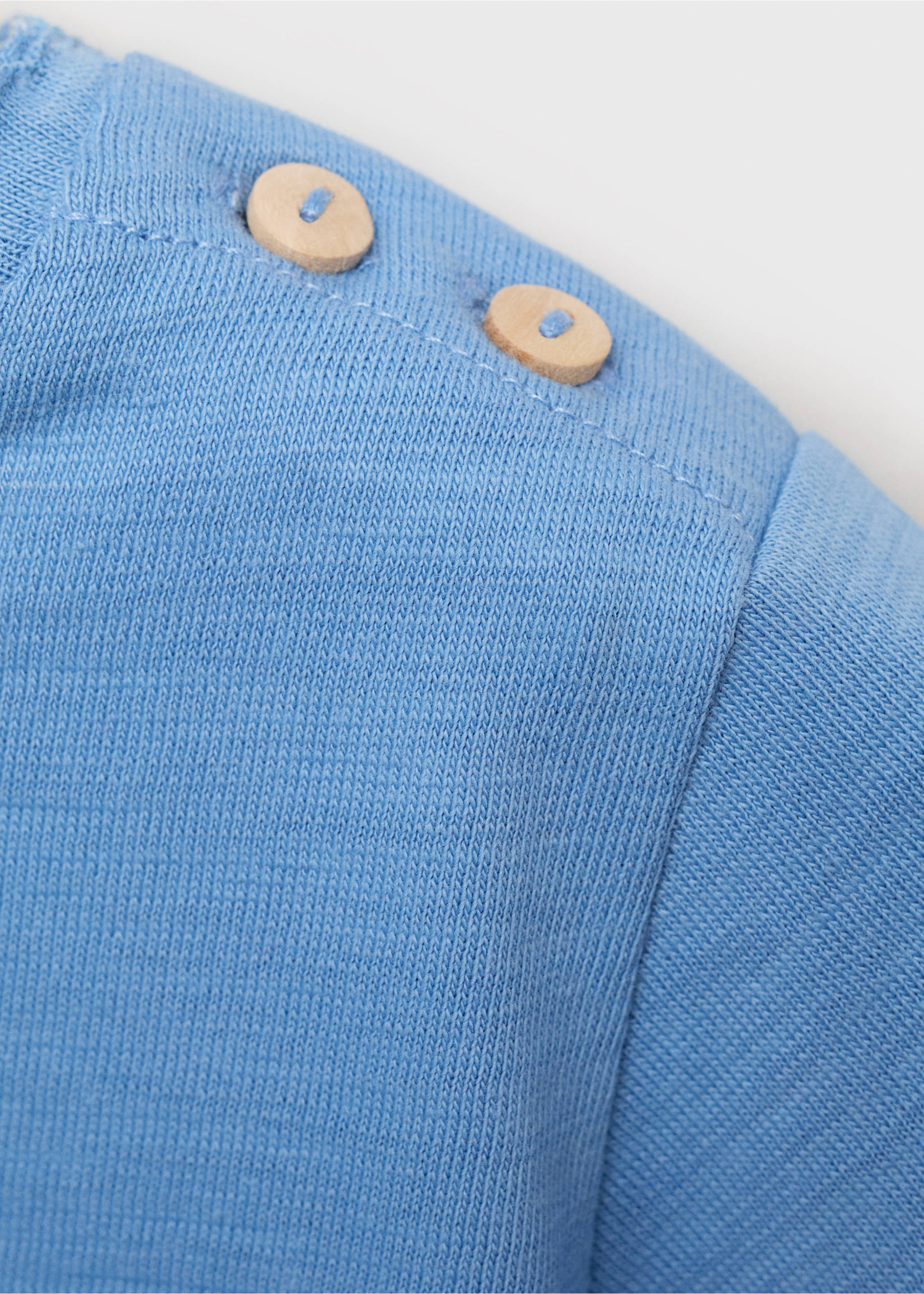 Baumwollshirt mit Knöpfen - Detail des Artikels 8, Dunkles Marineblau. Ref: 87025977-00.