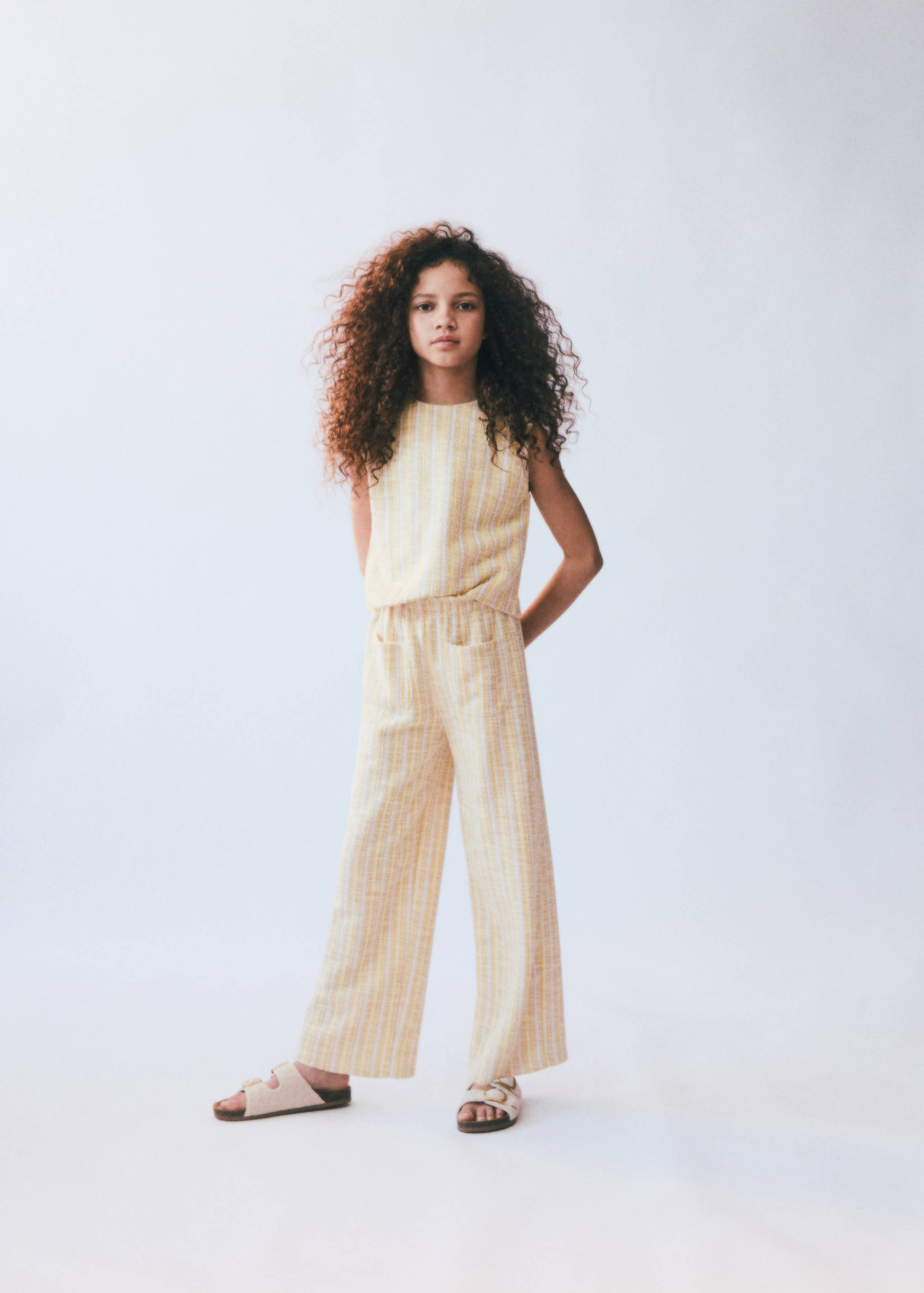 T-shirt rayures texturé - Détail de l'article 6