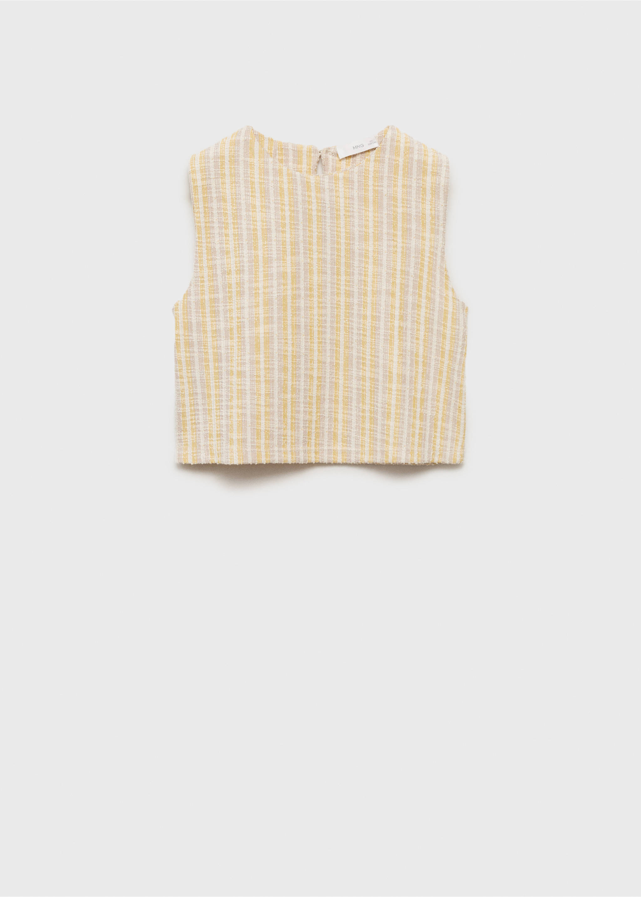 Camiseta rayas textura - Artículo sin modelo, Amarillo pastel. Ref: 87025978-00.