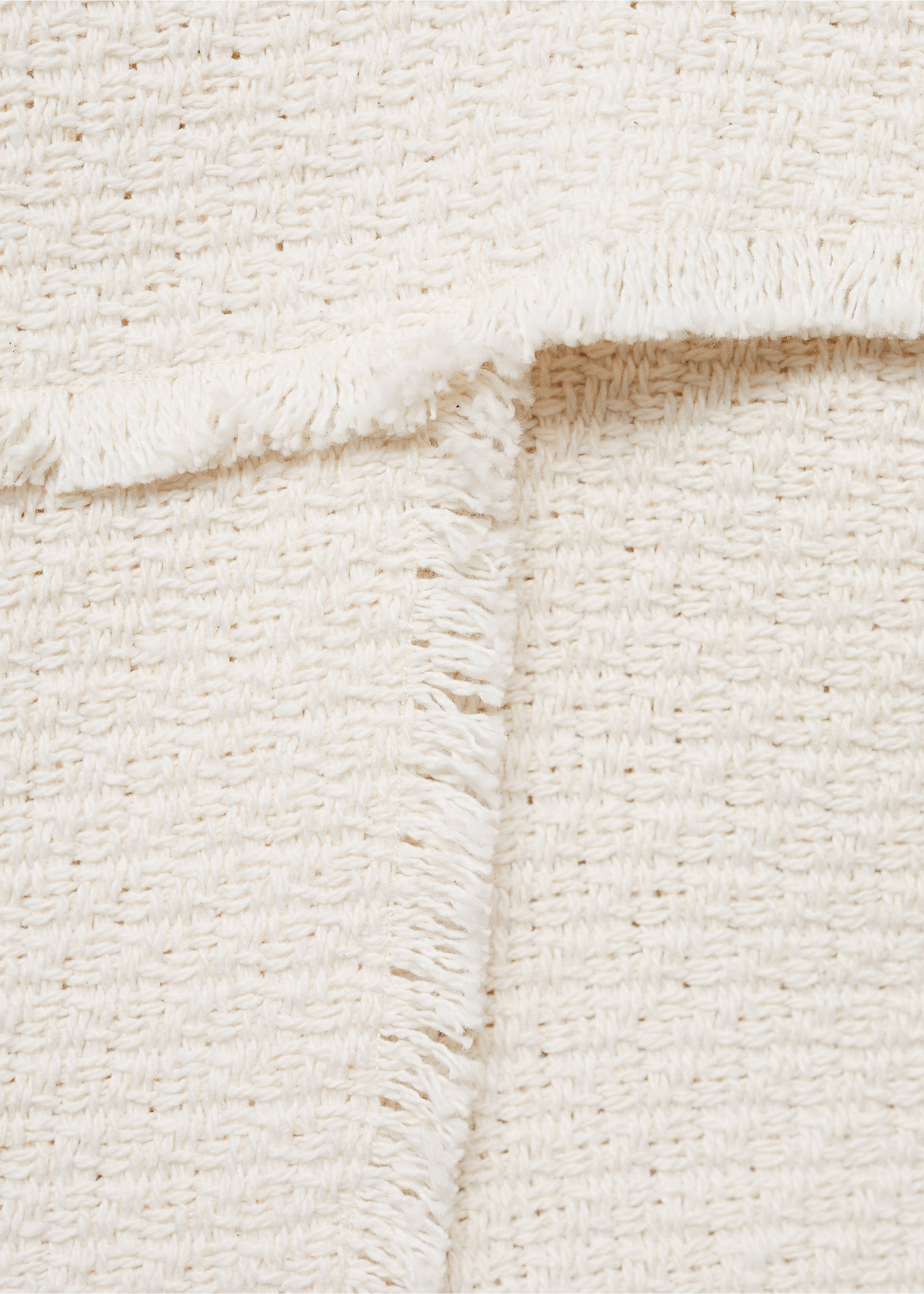 Ausgefranster Hosenrock - Detail des Artikels 0, Cremeweiß. Ref: 87025985-00.