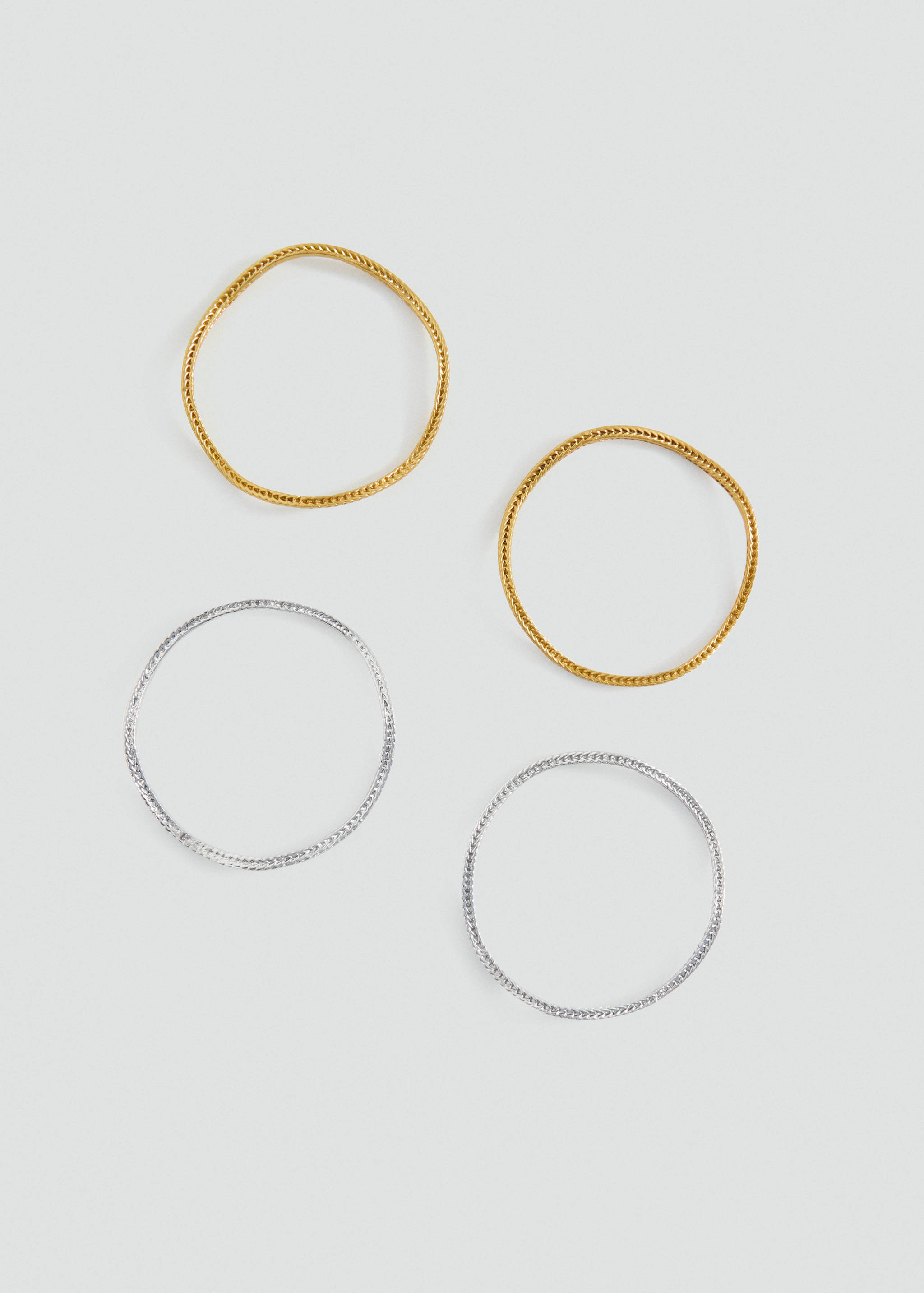 Metal bracelet set - Medium plane