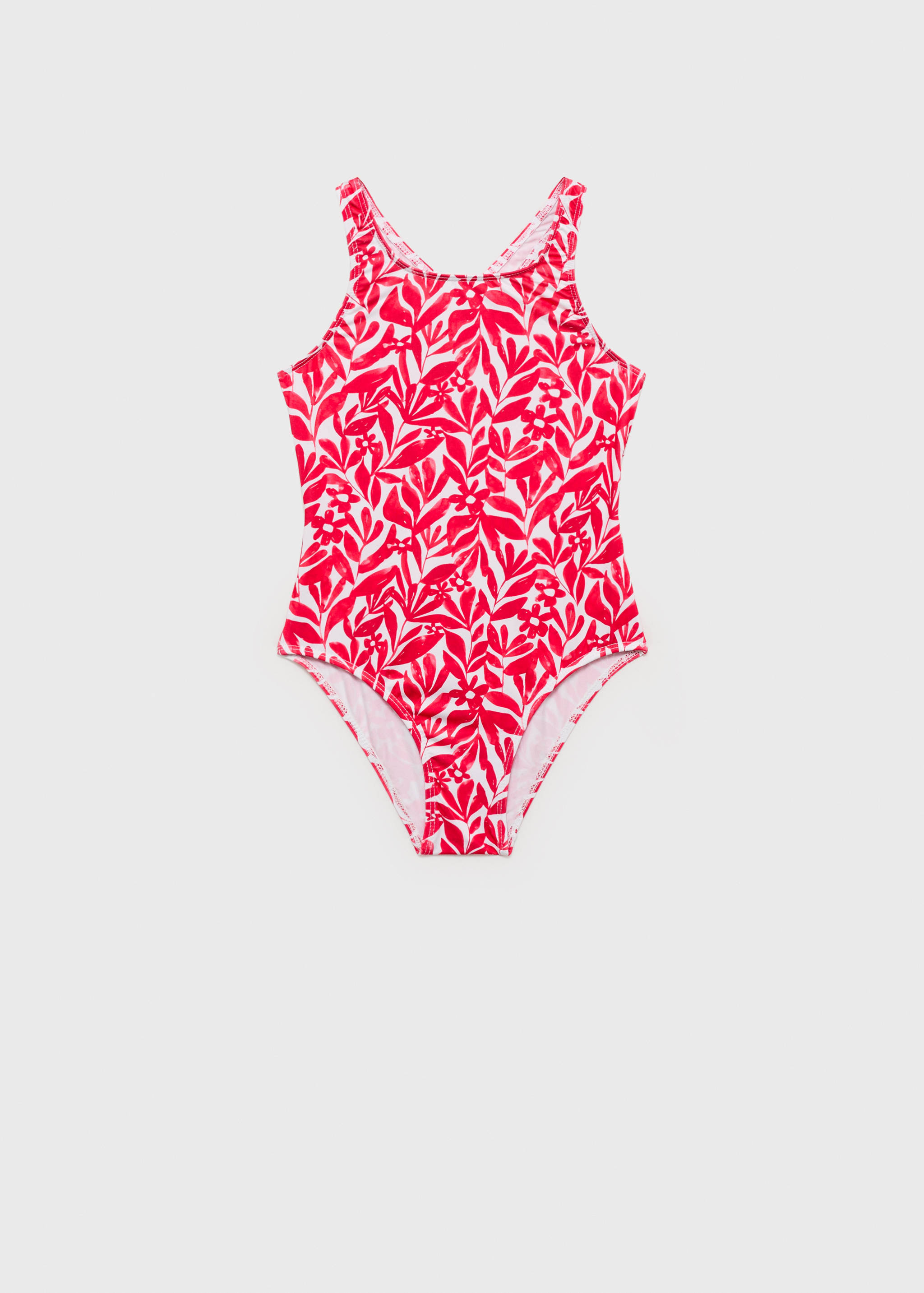 Cross-back printed swimsuit - Article without model