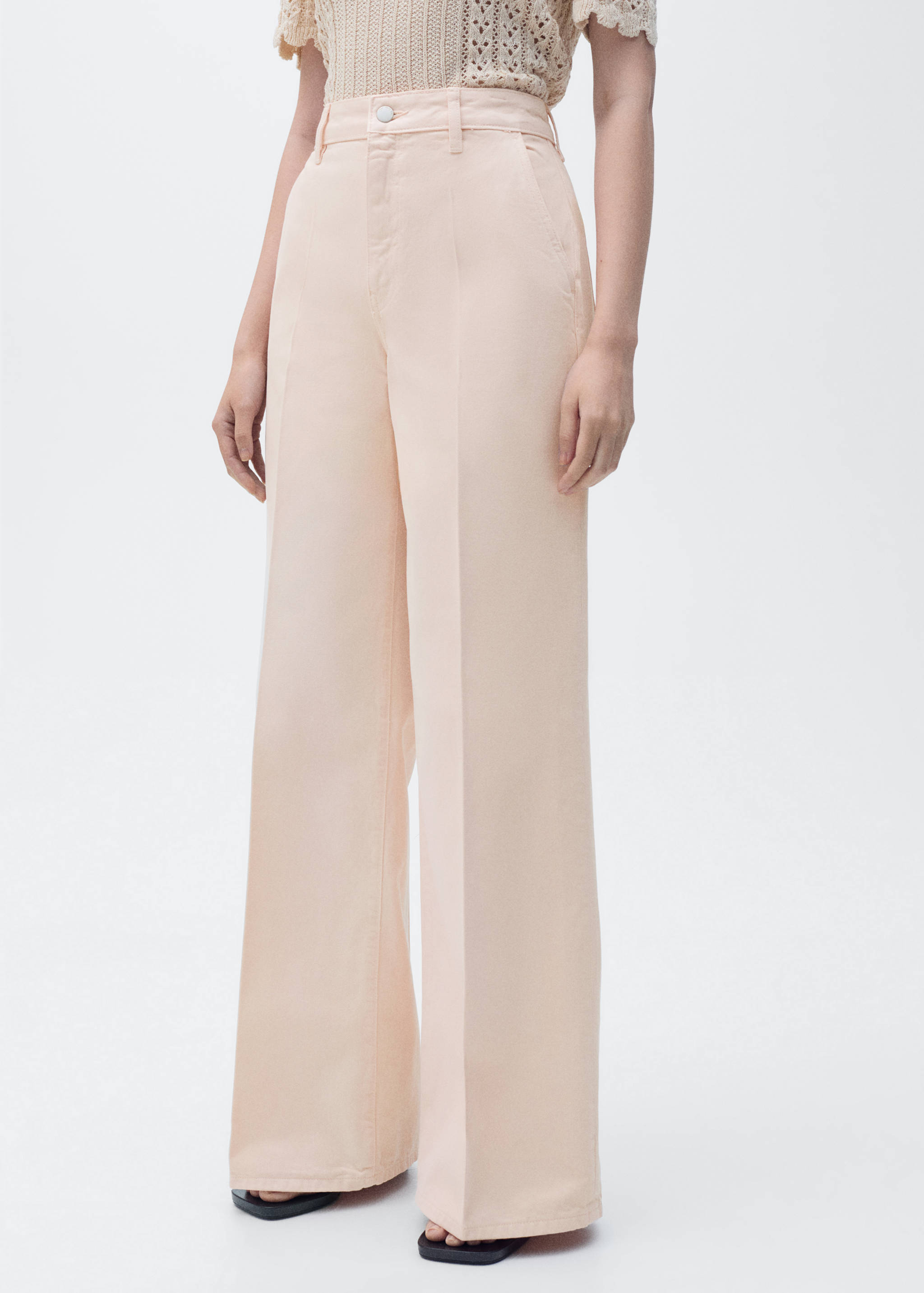 High-waisted wideleg jeans - Medium plane