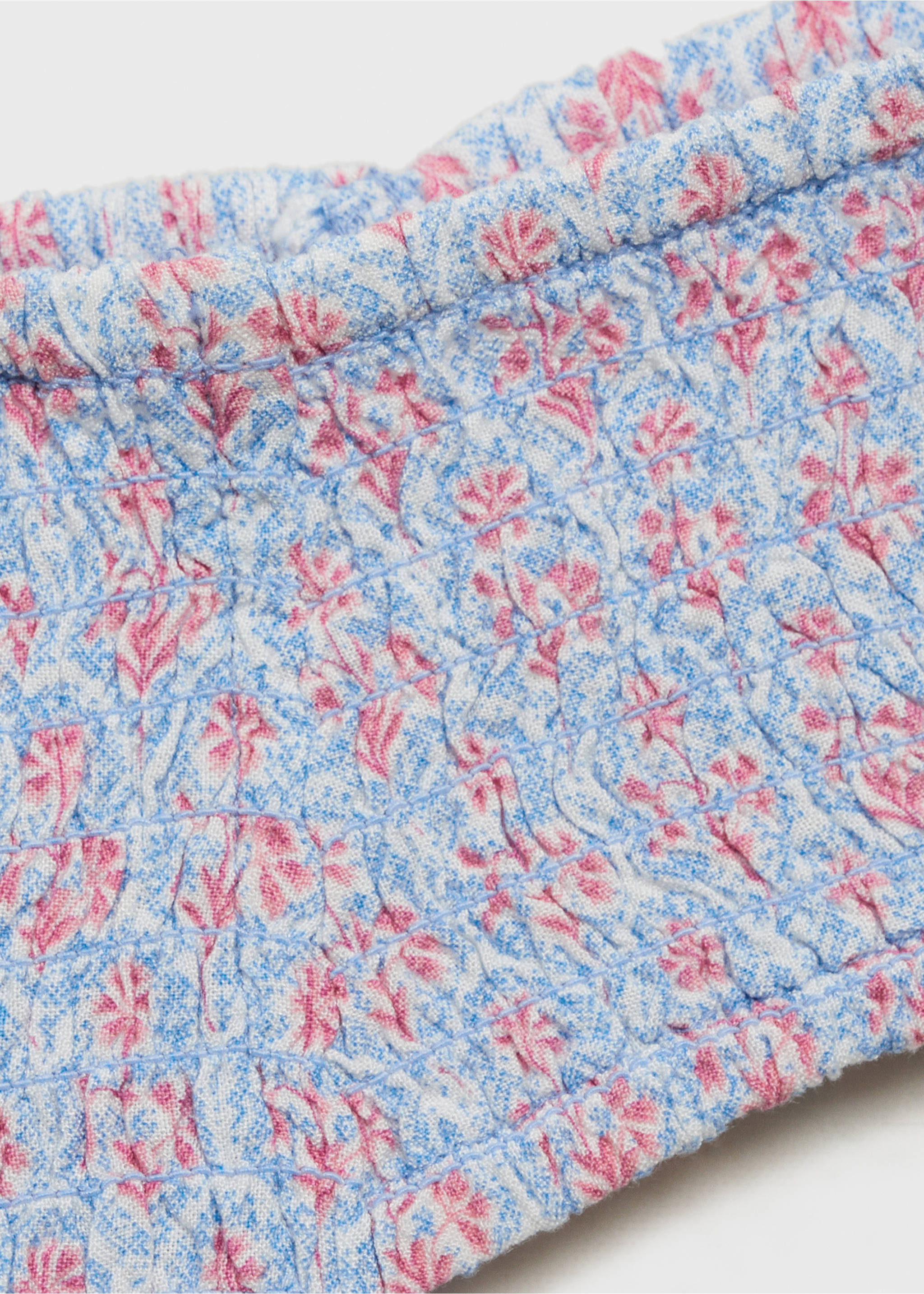 Top off-shoulder estampado - Detalle del artículo 8, Azul celeste. Ref: 87026339-00.