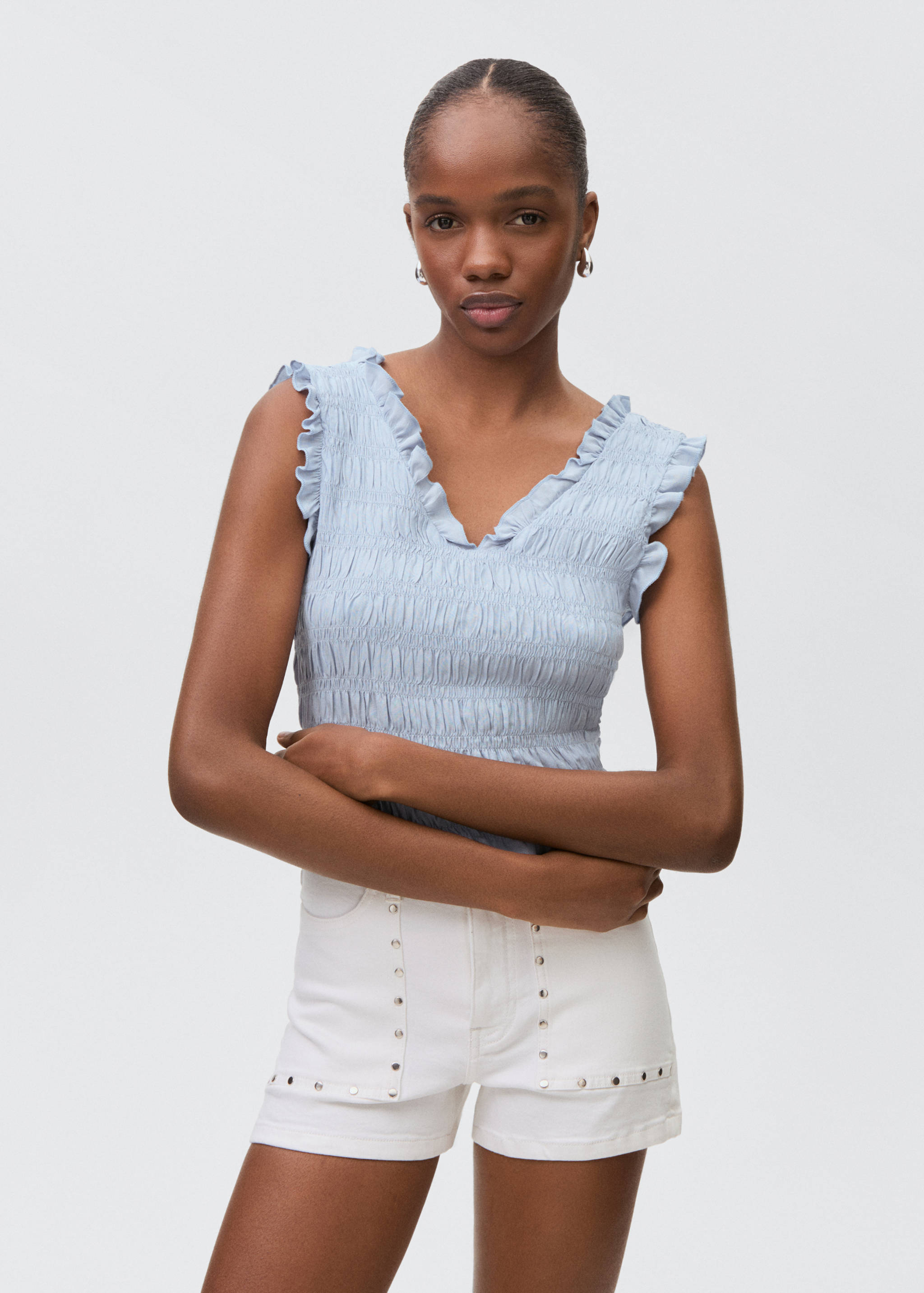 Ruffled top - Medium plane