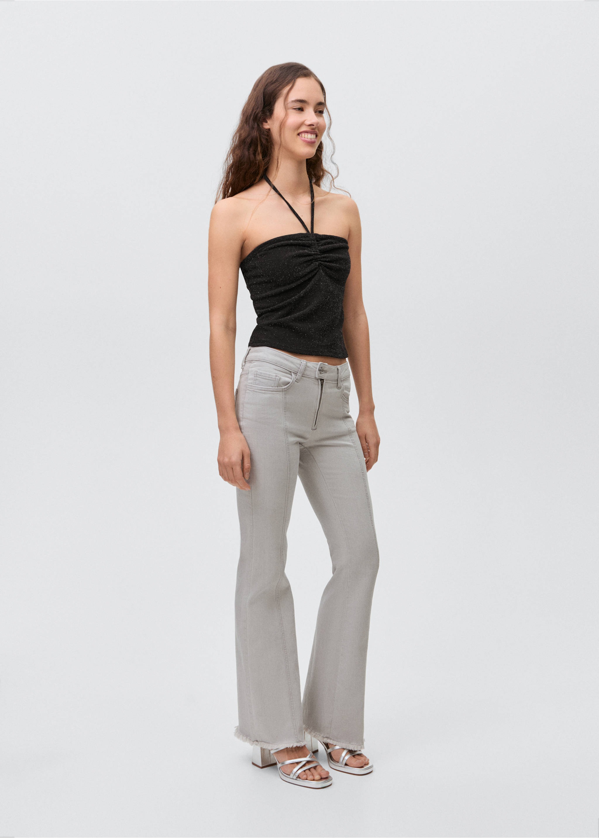 Halter neck top - General plane, Black. Ref: 87026341-00.