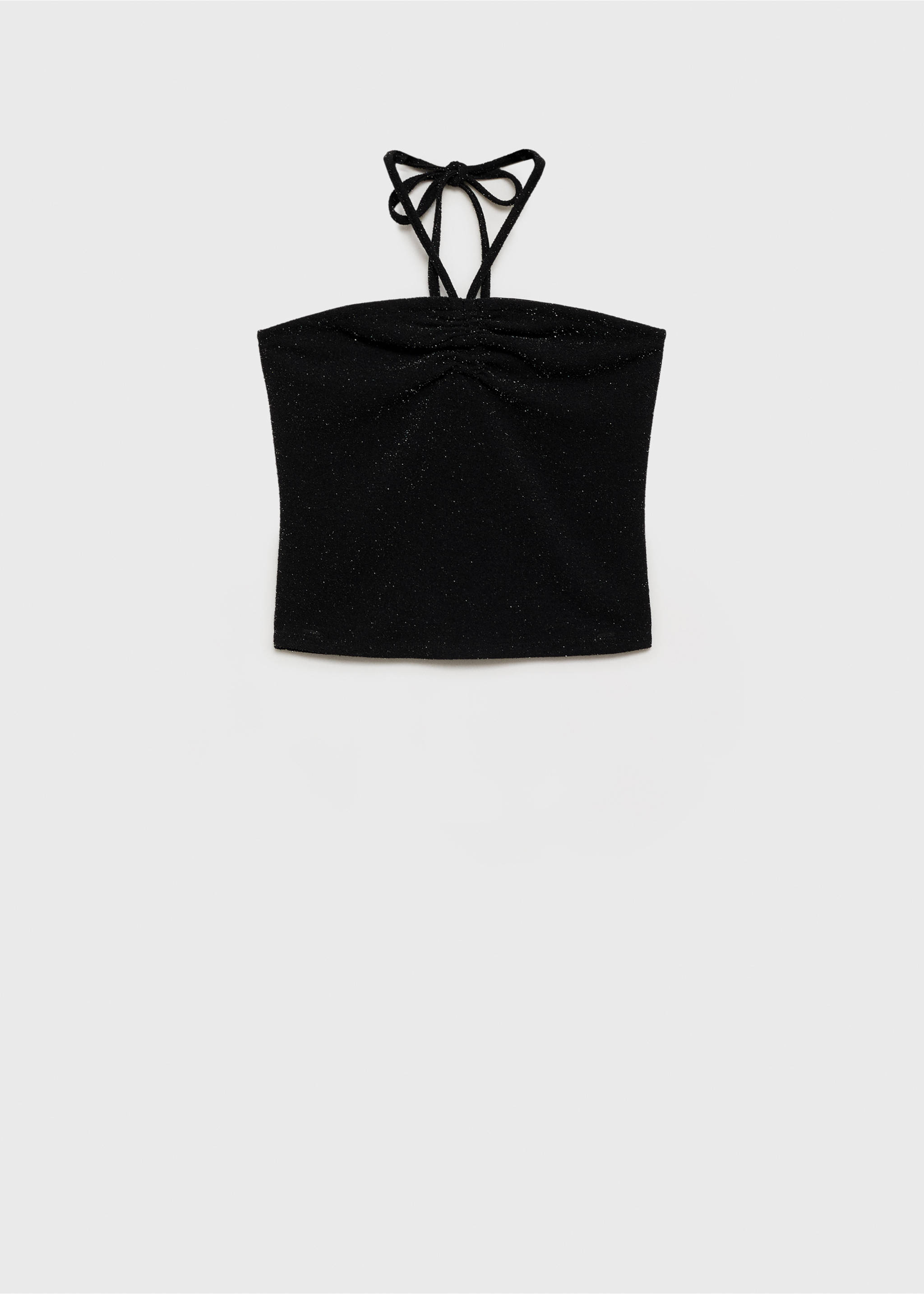 Halter neck top - Article without model, Black. Ref: 87026341-00.