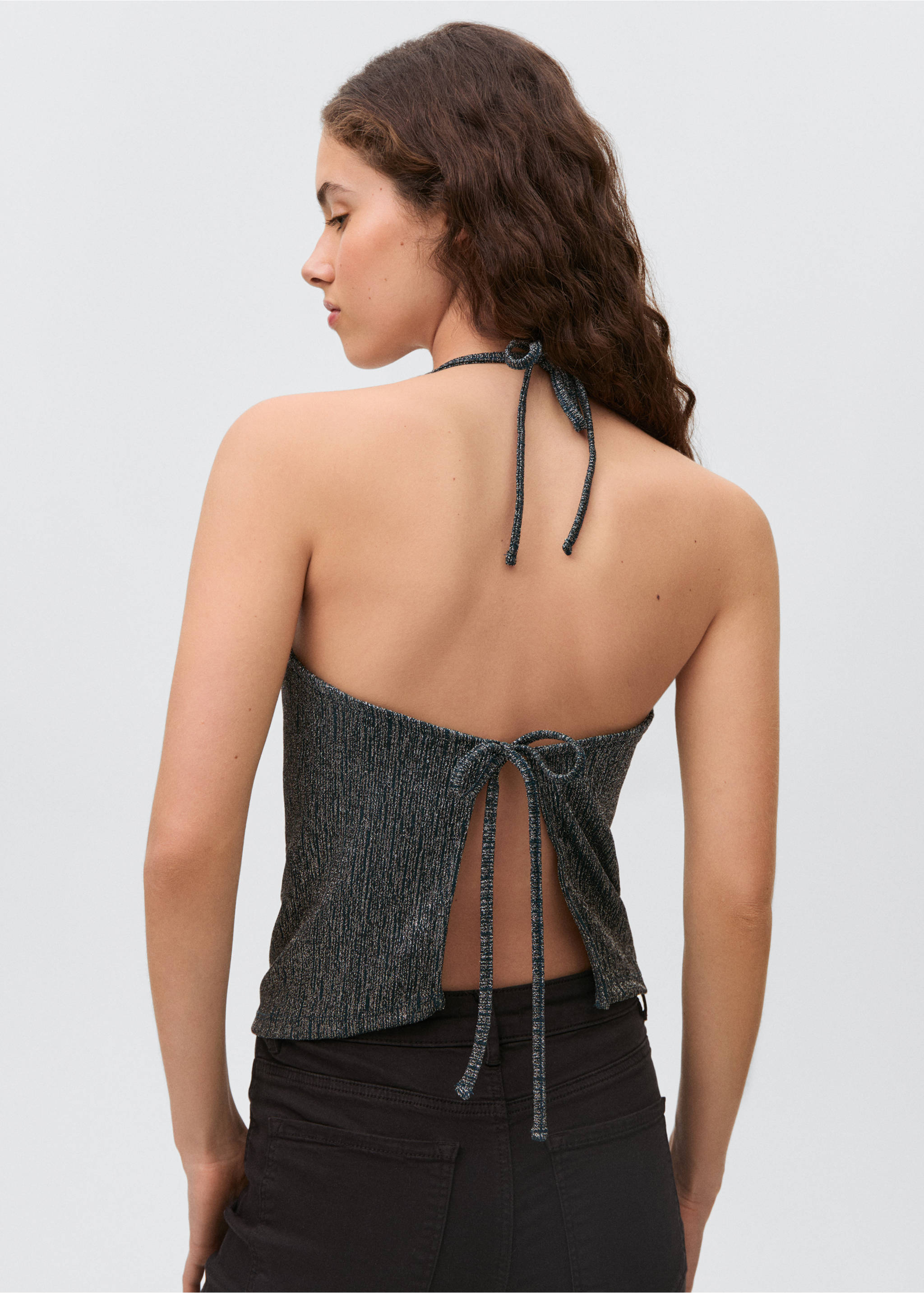 Metallic top - Reverse of the article, Petrol Blue. Ref: 87026342-00.