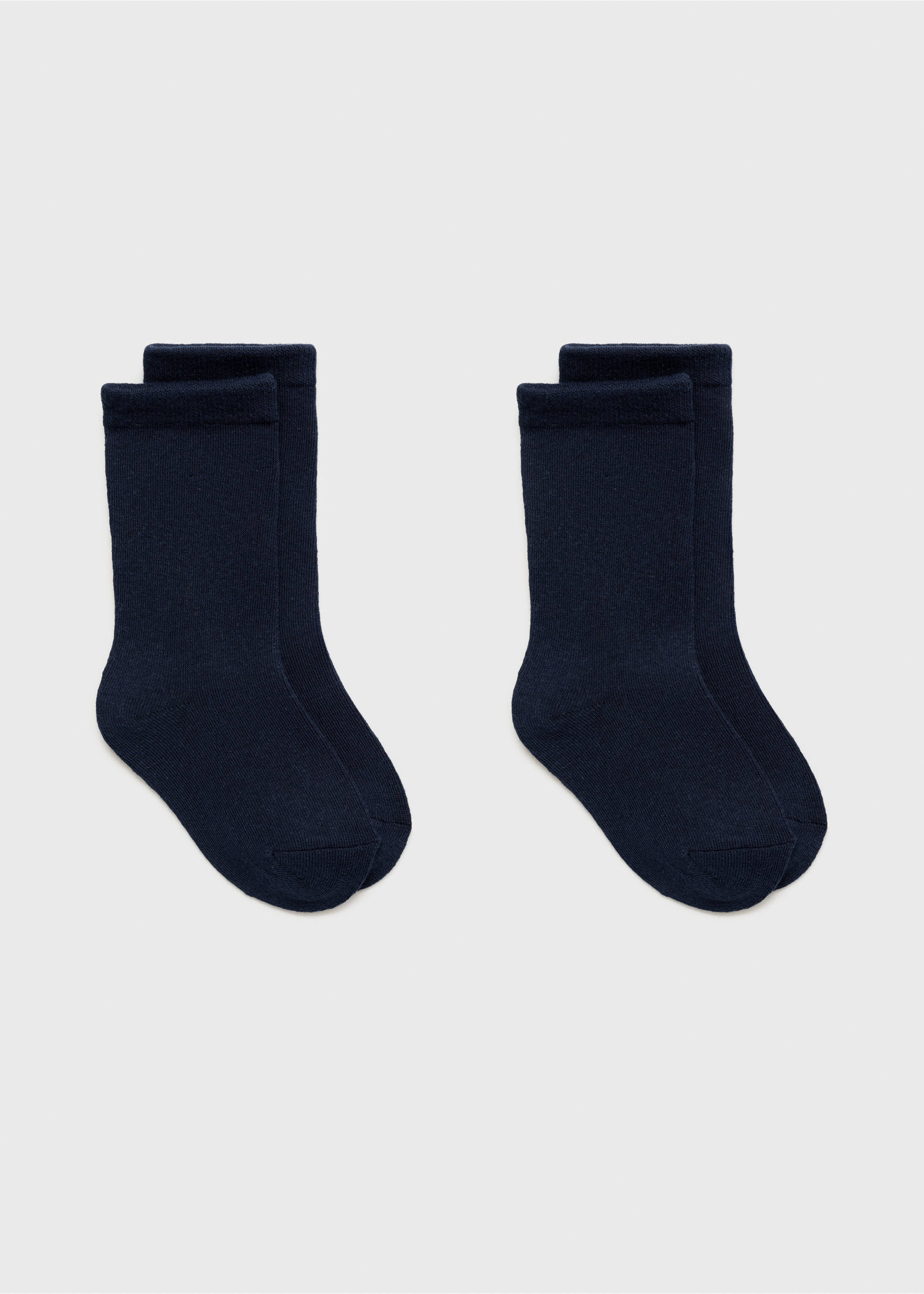 2 pack plain socks - Details of the article 8, Dark Navy. Ref: 87026349-00.