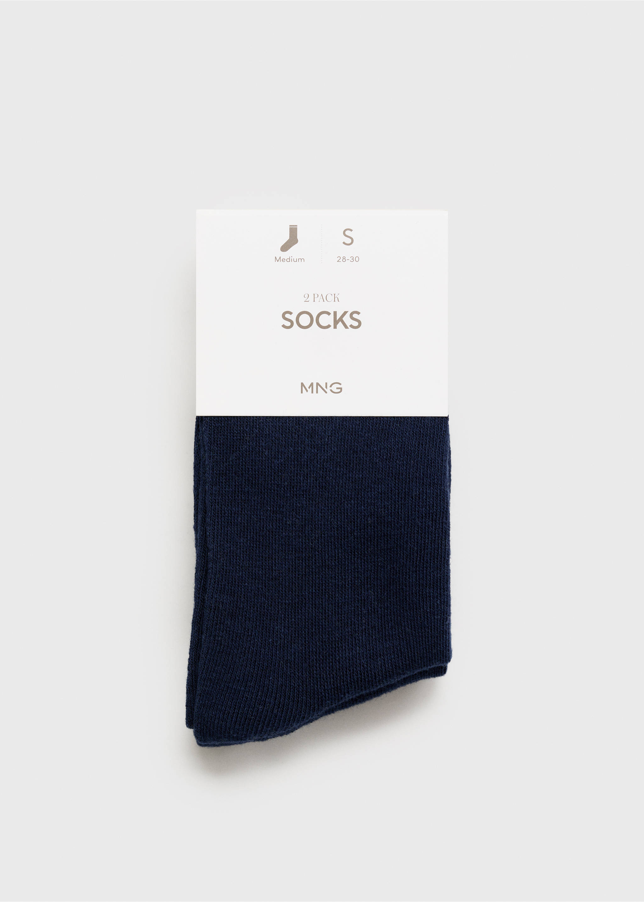 2 pack plain socks - Article without model, Dark Navy. Ref: 87026349-00.