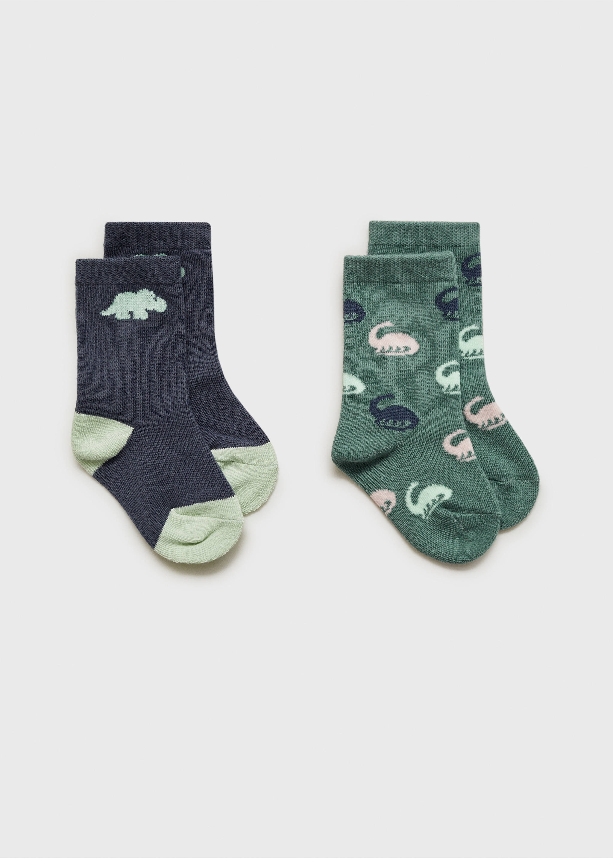 2 pack mixed socks - Details of the article 0, Green. Ref: 87026351-00.