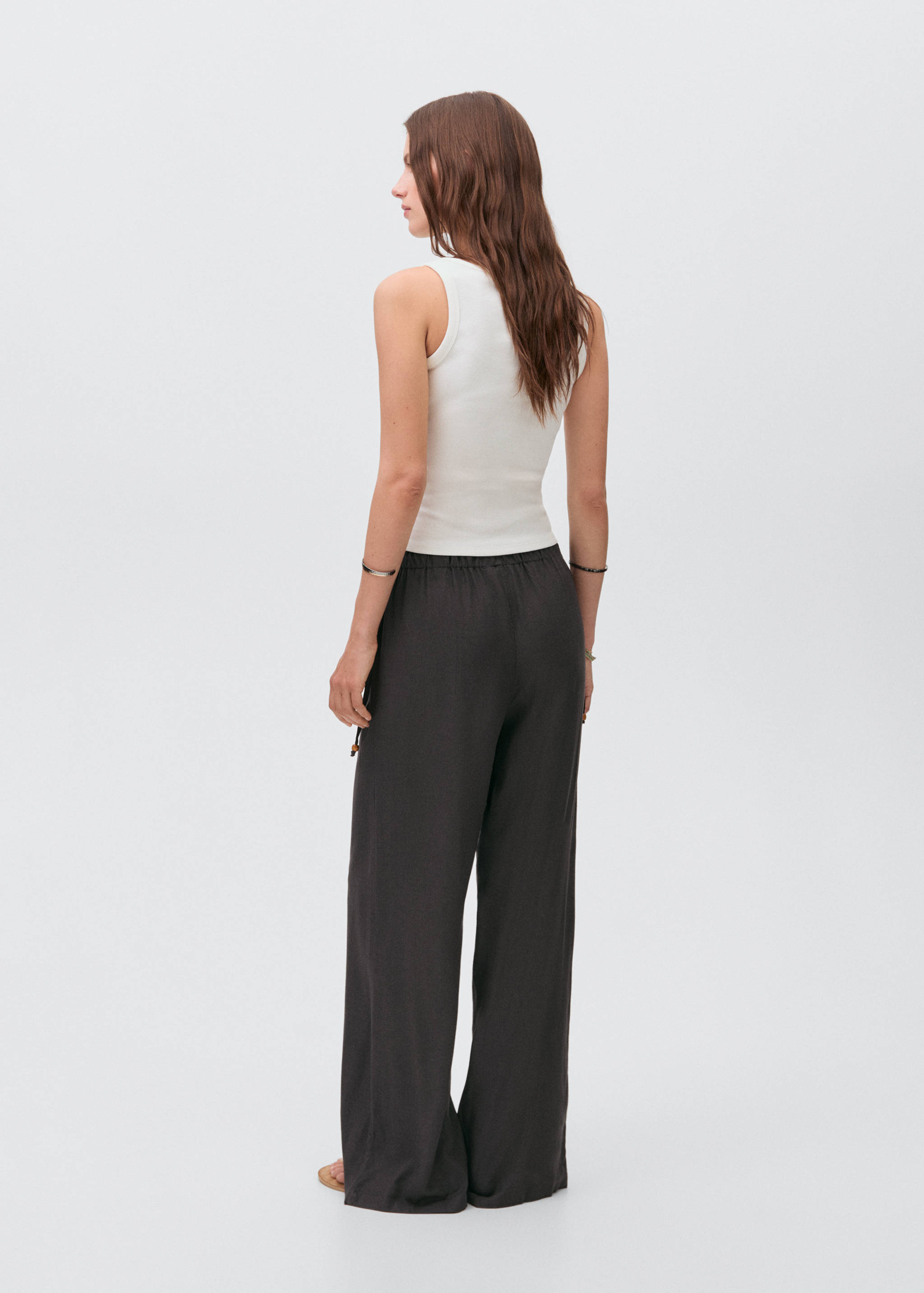 Long linen pants - Reverse of the article