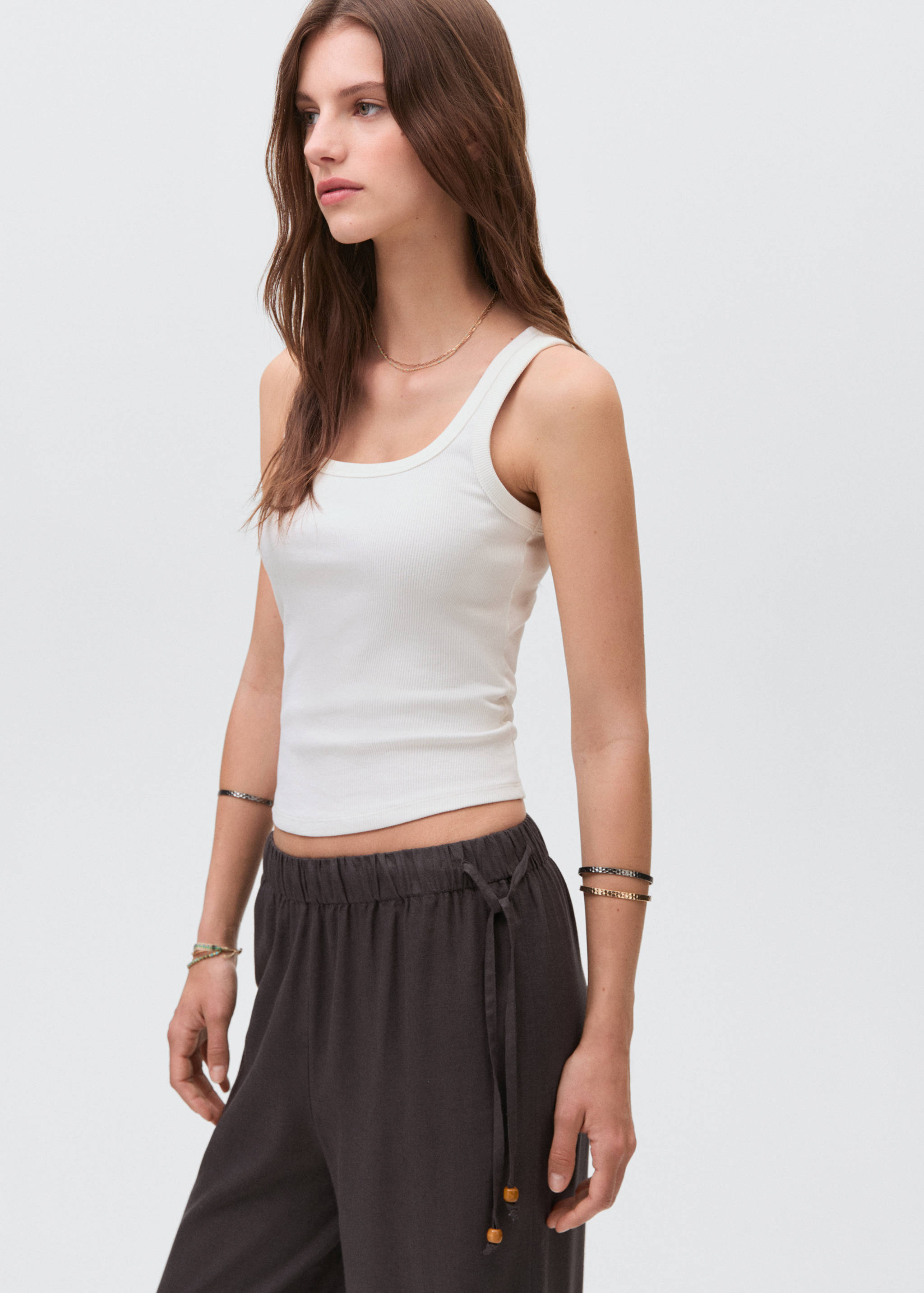 Long linen pants - Details of the article 1
