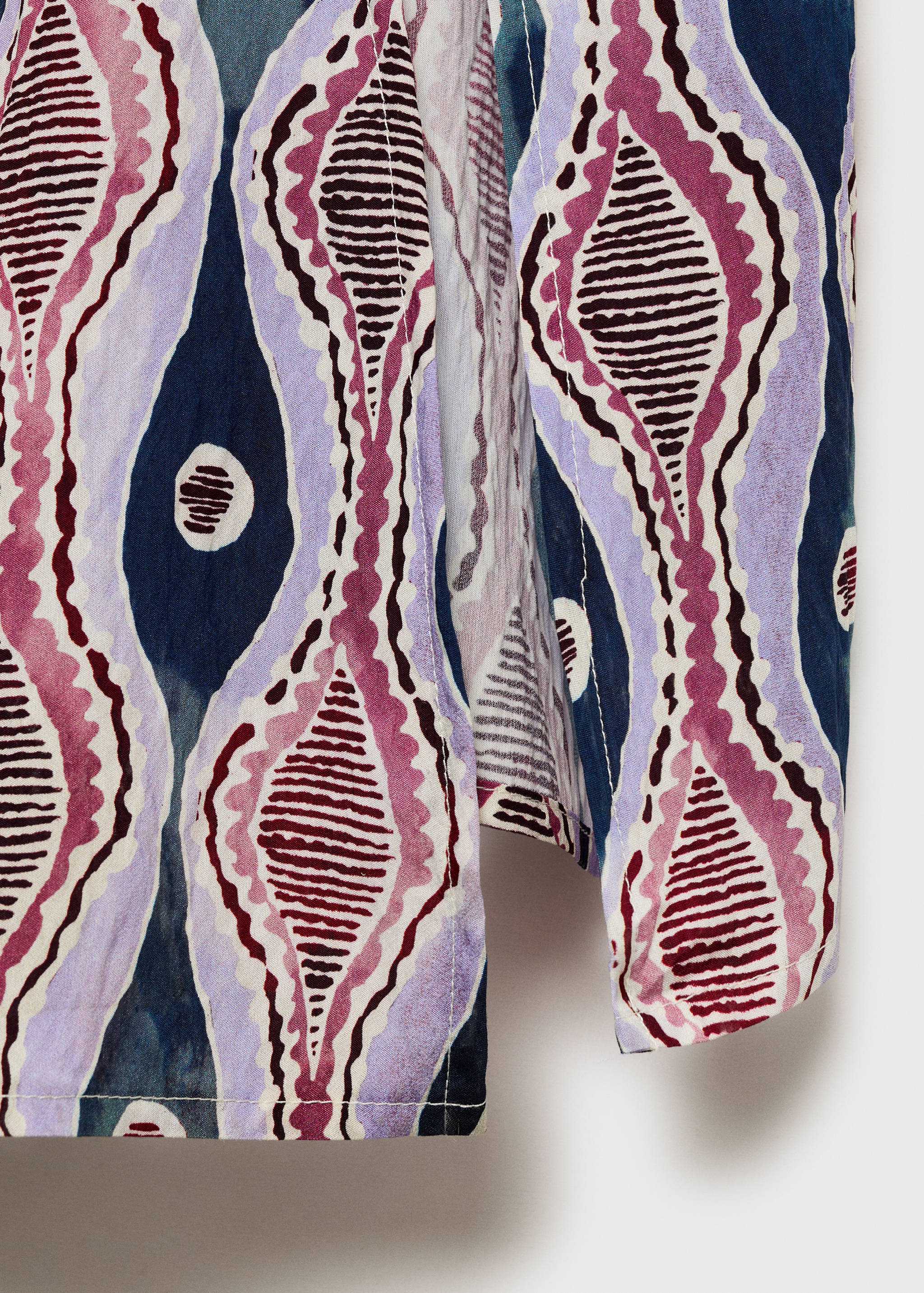 Printed asymmetrical dress - Details of the article 0
