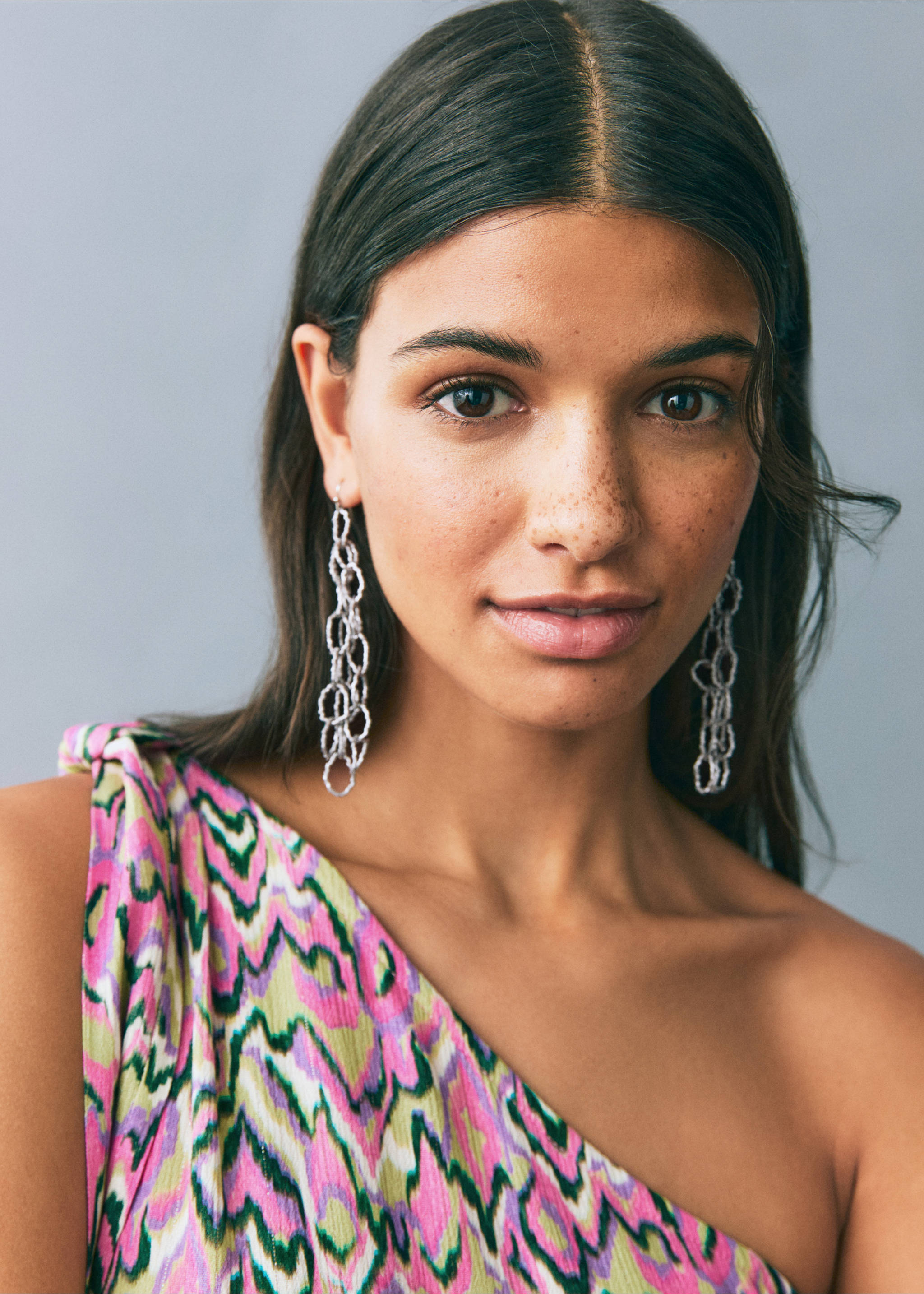 Robe imprimée à nœud - Détail de l'article 1, Citron vert. Ref: 87026367-00.