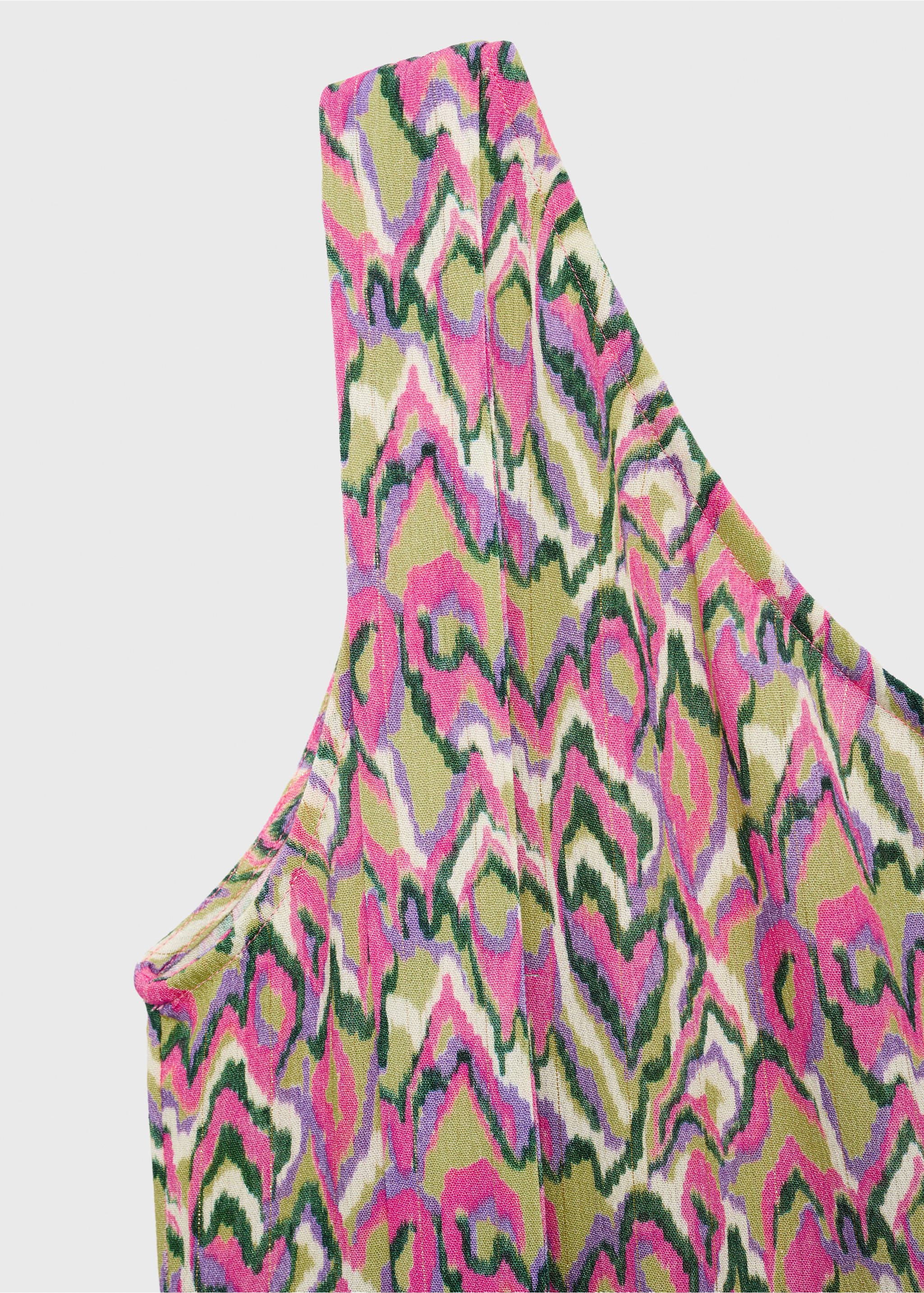 Robe imprimée à nœud - Détail de l'article 8, Citron vert. Ref: 87026367-00.