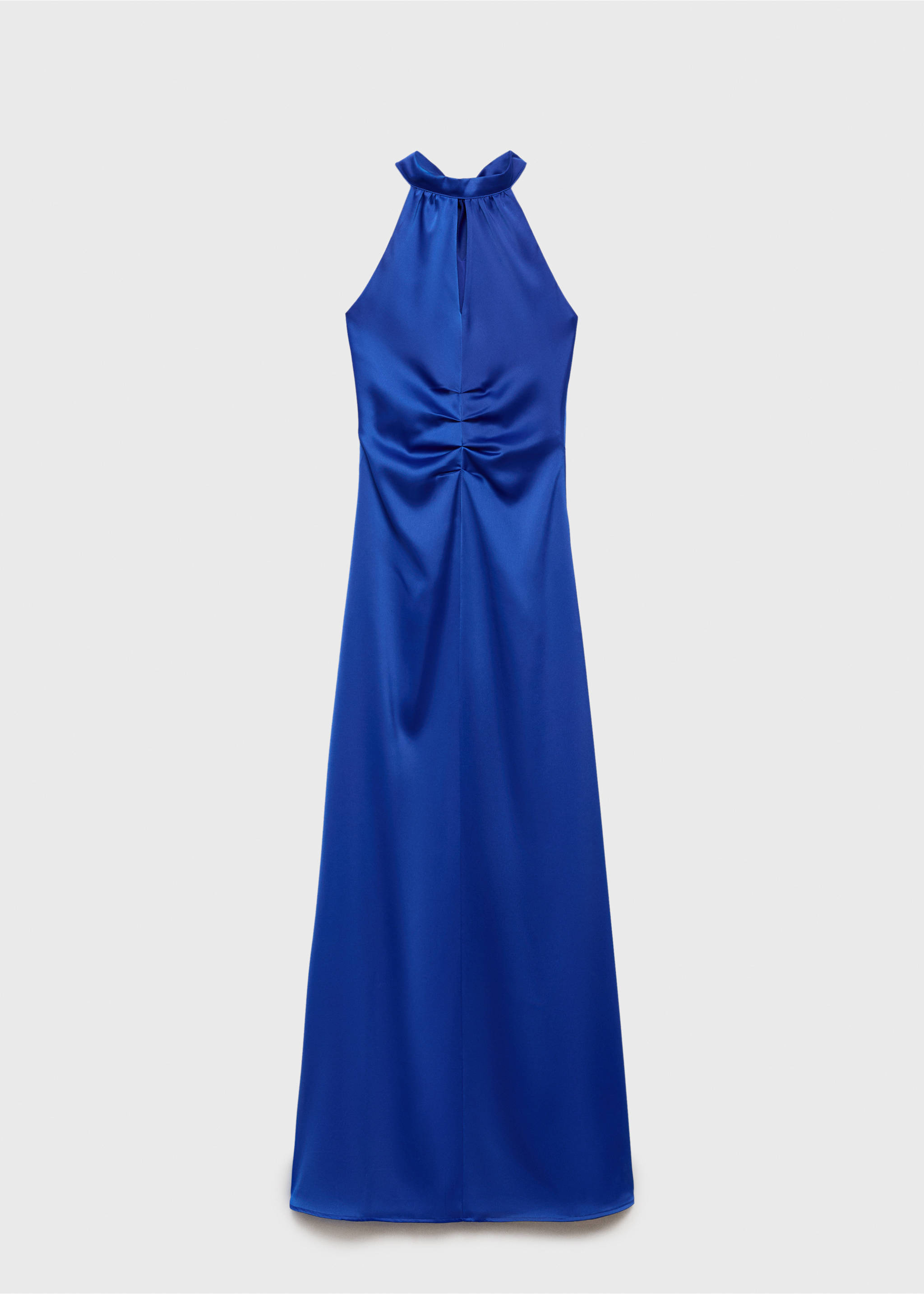 Satynowa sukienka z dekoltem halter - Artykuł bez modela/modelki, Electric blue. Ref: 87026368-00.