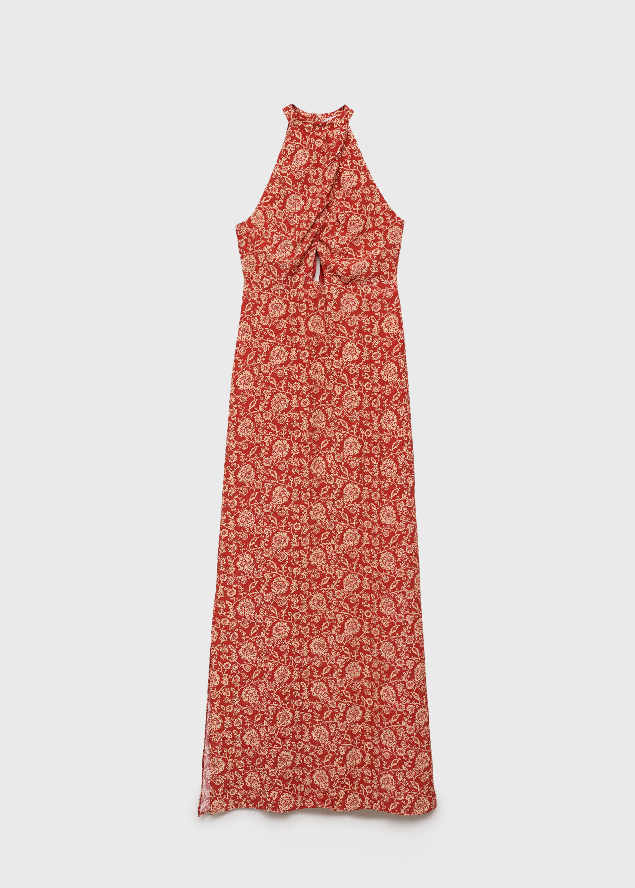 Halter-neck printed dress - Article without model