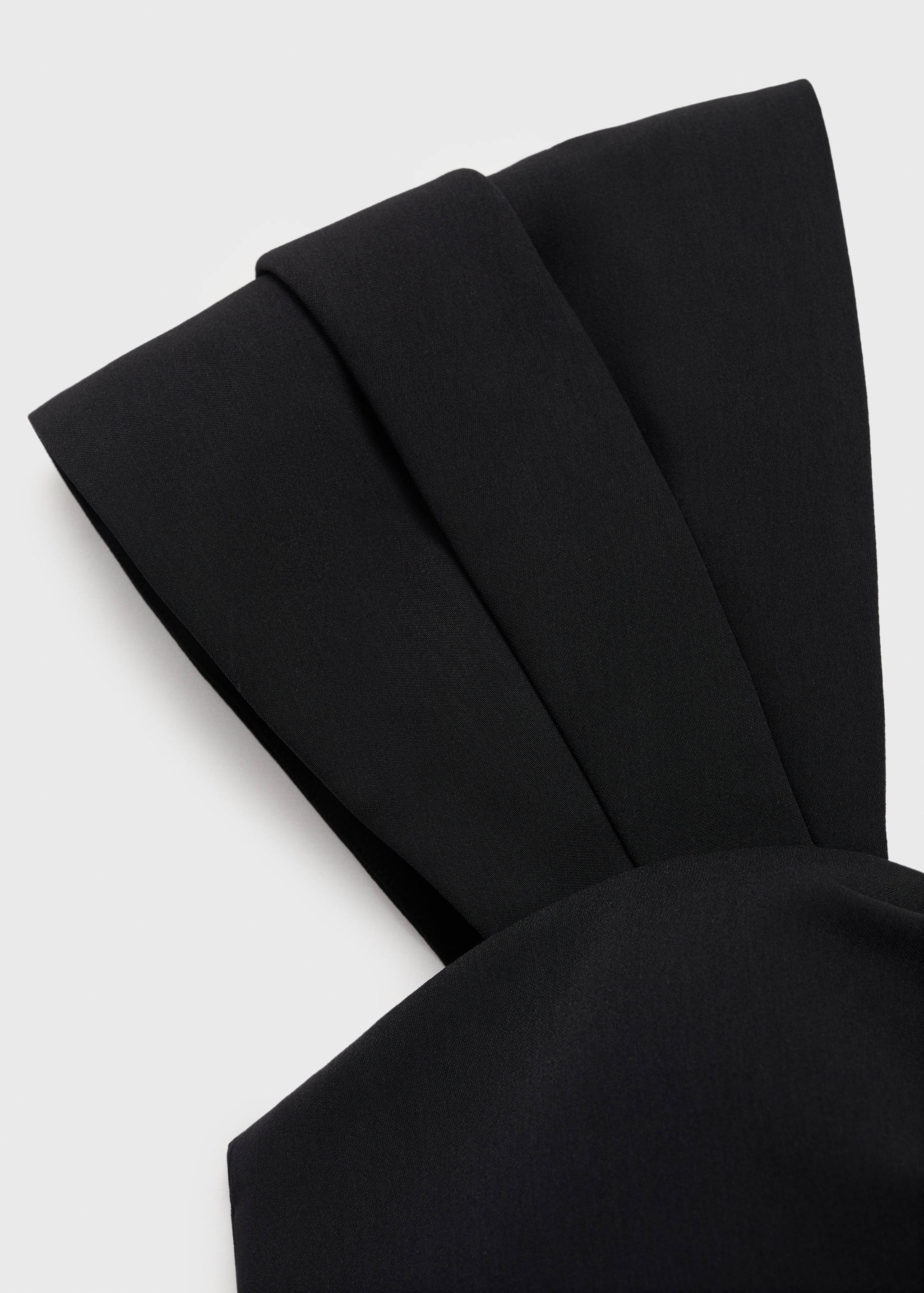 Long jumpsuit with draped neckline - Details of the article 0