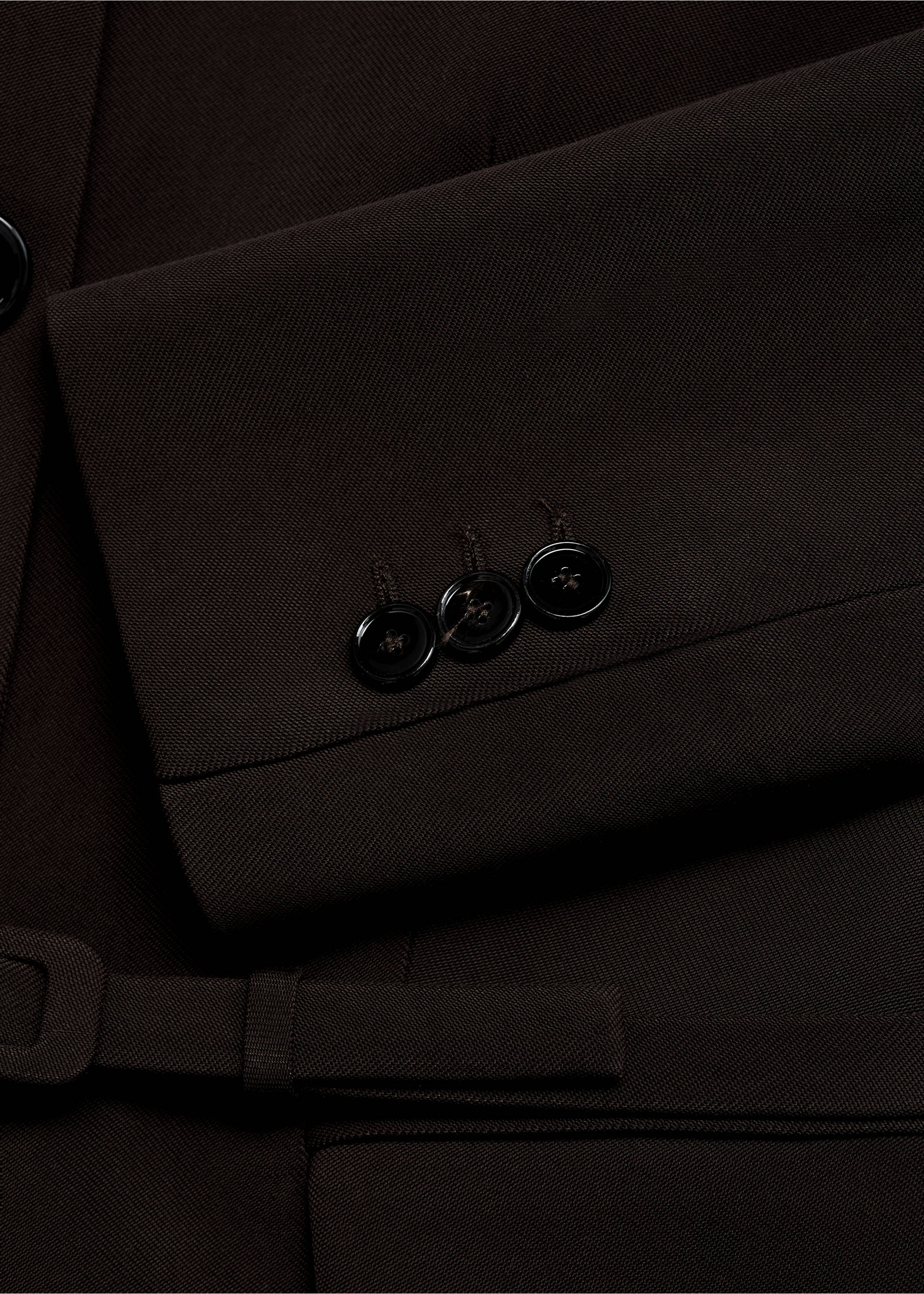 Blazer costume ceinture - Détail de l'article 0, Chocolat. Ref: 87026374-00.