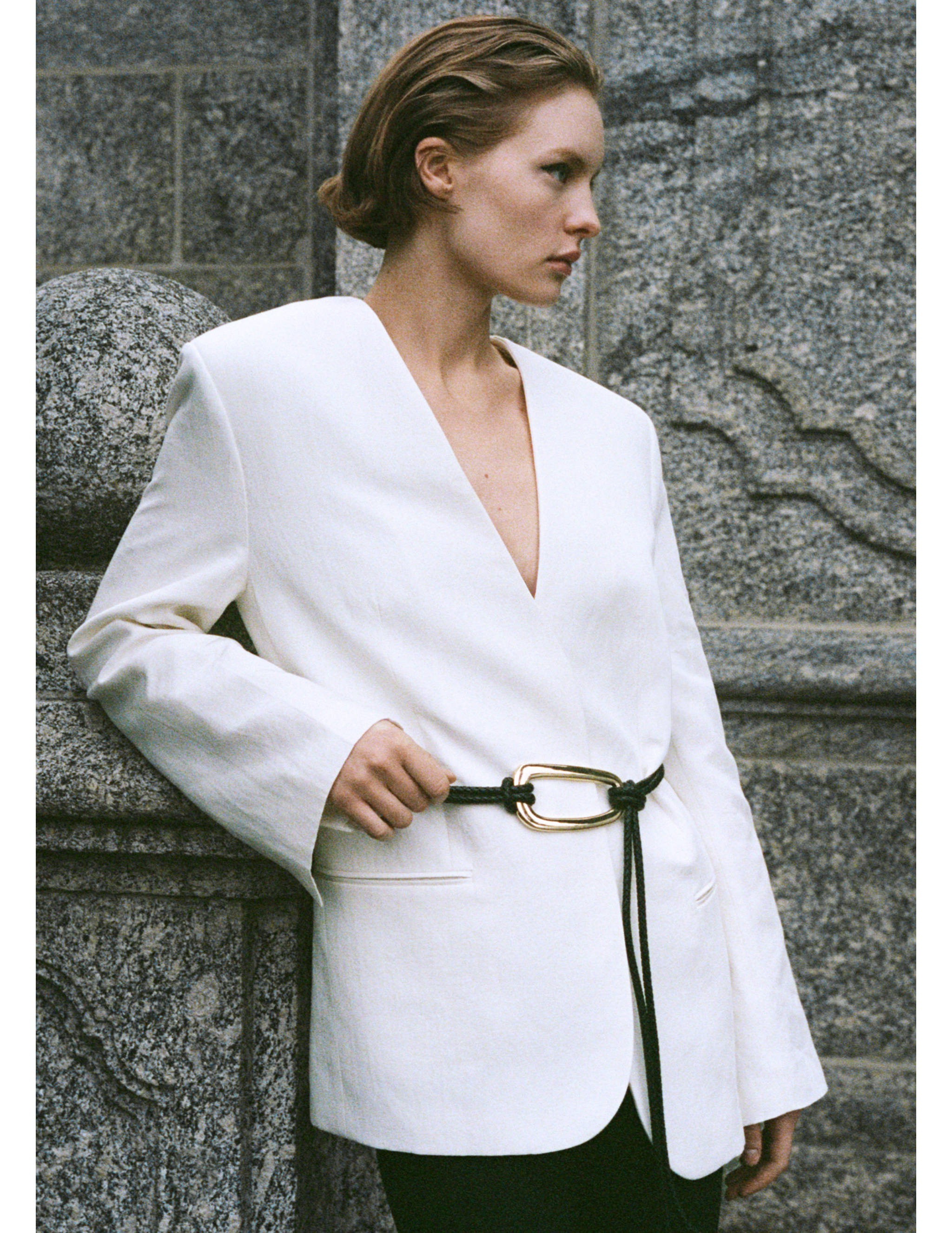 Blazer en mélange de lyocell et de lin - Détail de l'article 6