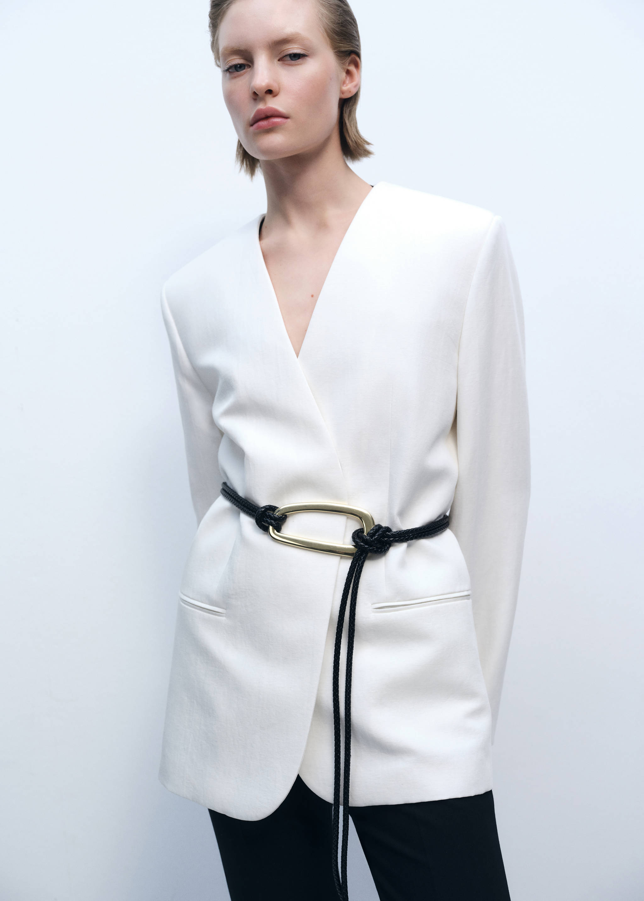 Blazer en mélange de lyocell et de lin - Détail de l'article 2