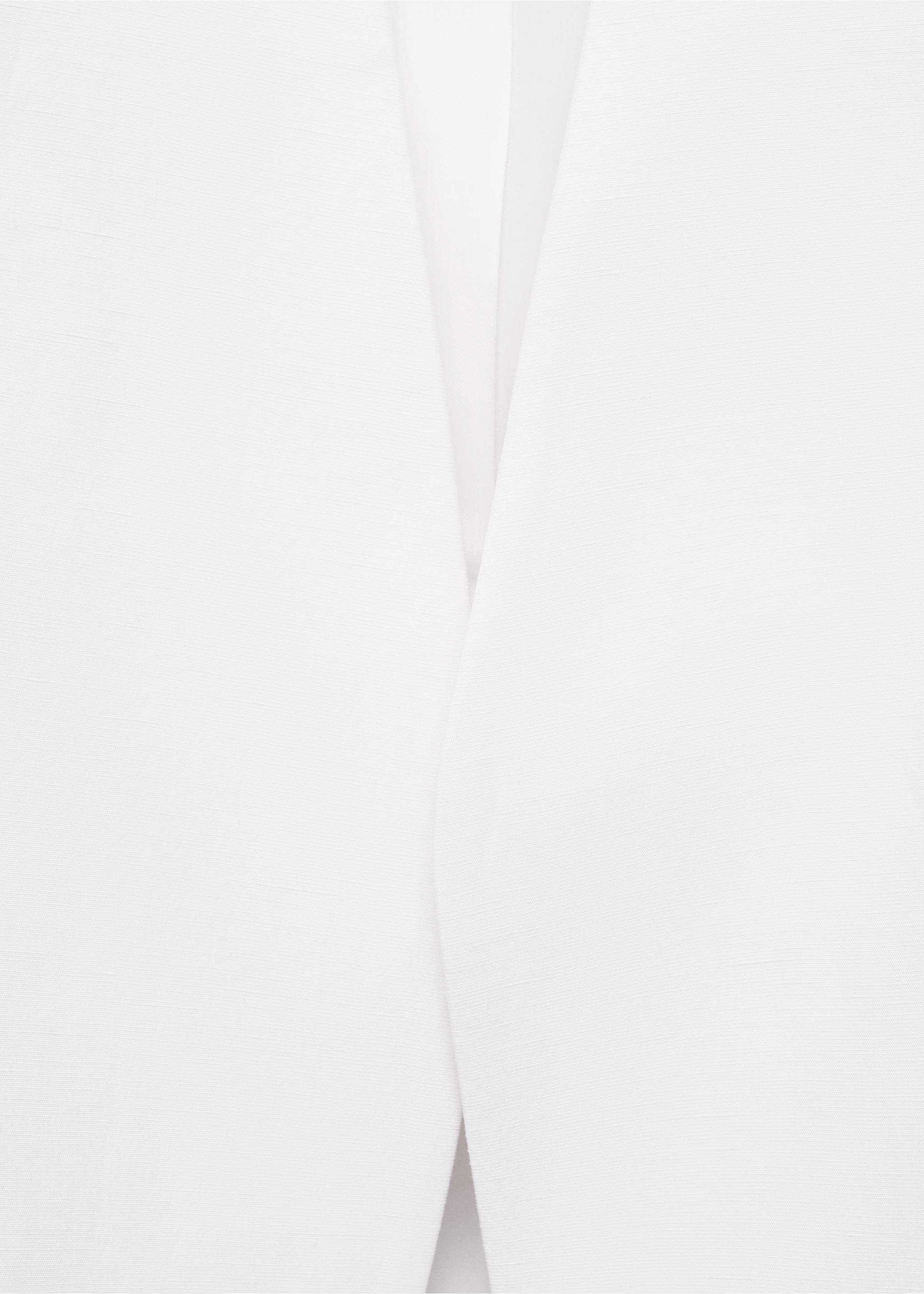 Blazer en mélange de lyocell et de lin - Détail de l'article 8, Écru. Ref: 87026375-00.