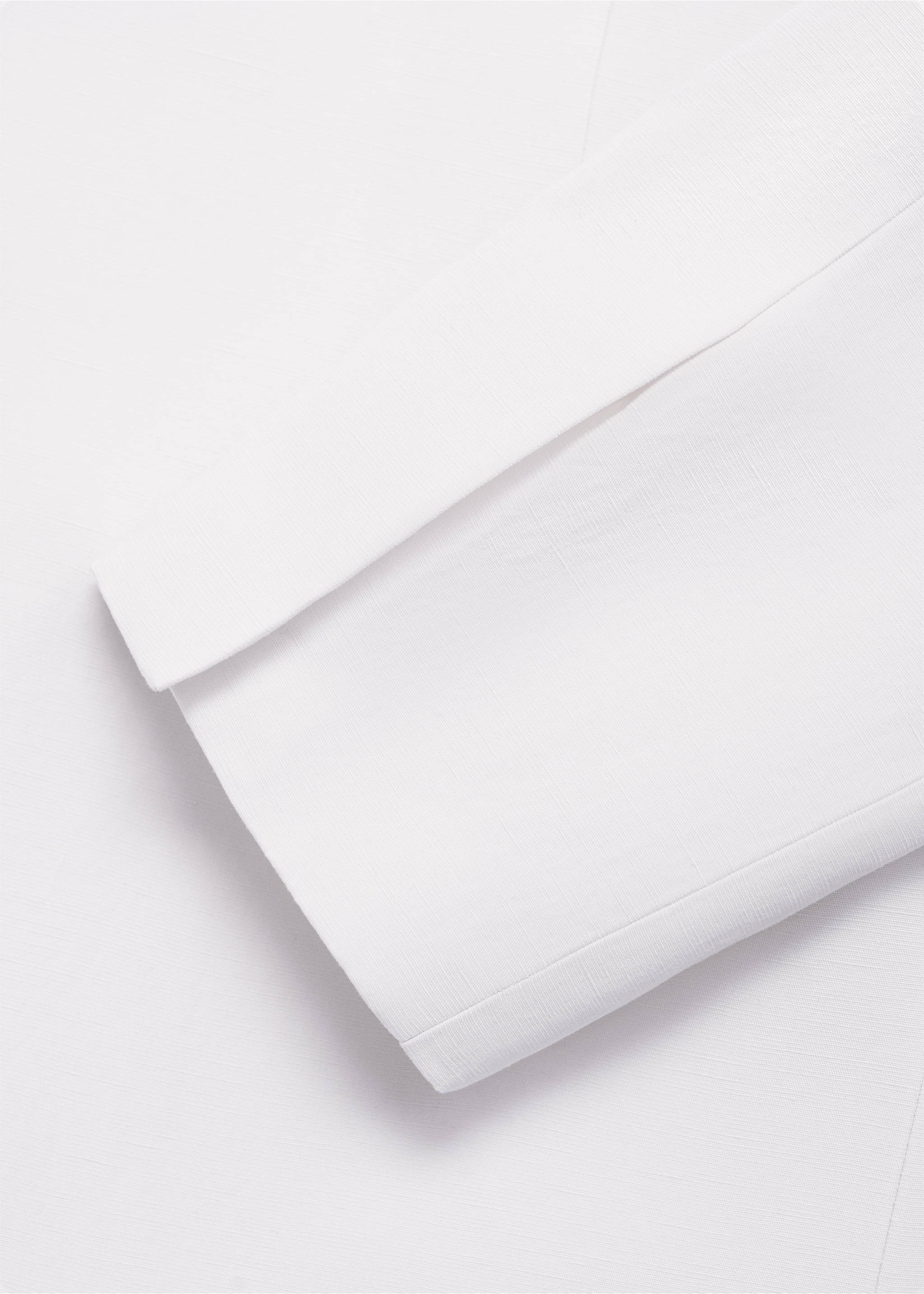 Blazer en mélange de lyocell et de lin - Détail de l'article 0, Écru. Ref: 87026375-00.