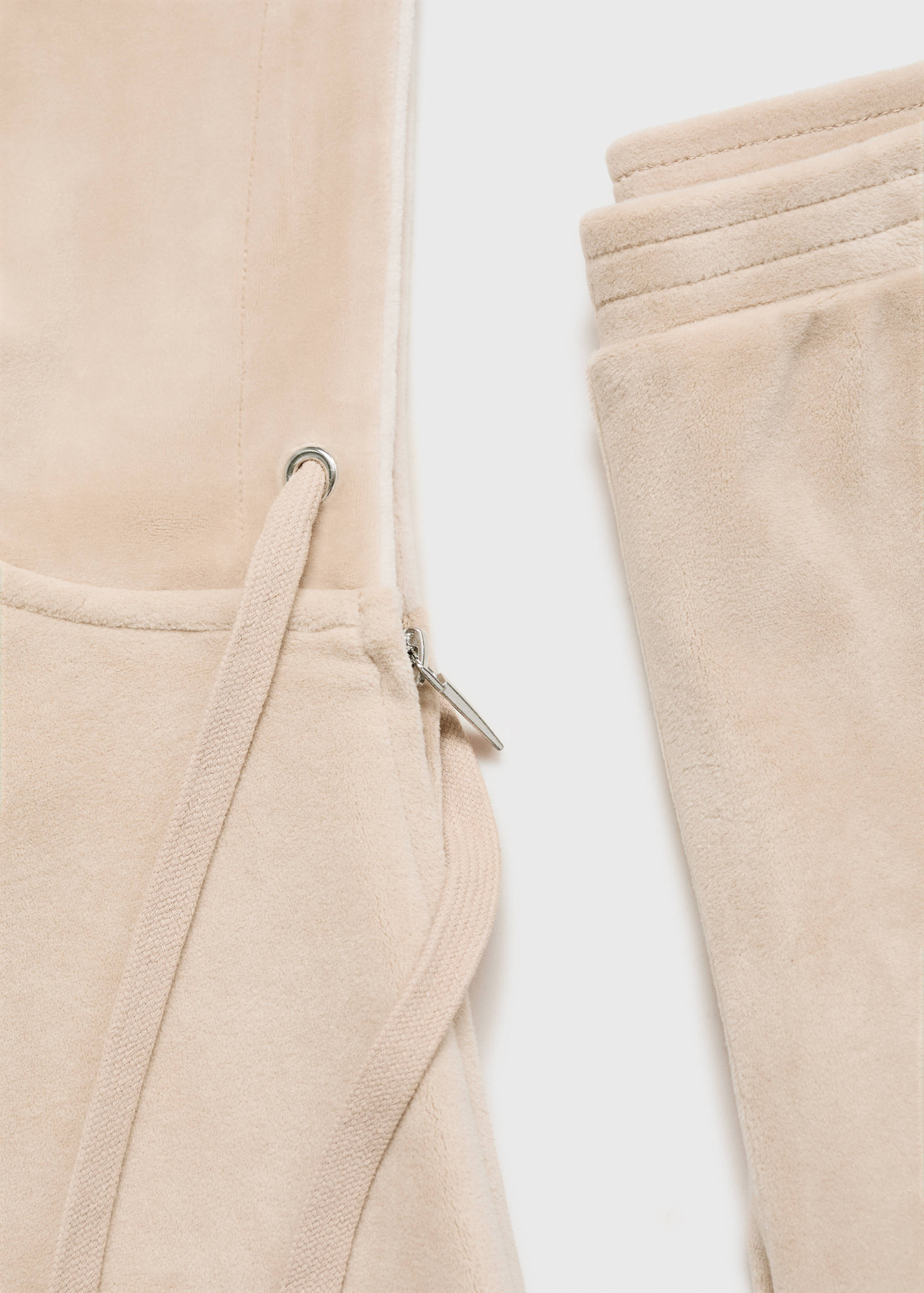 Velour sweatshirt with soft touch - Details of the article 0