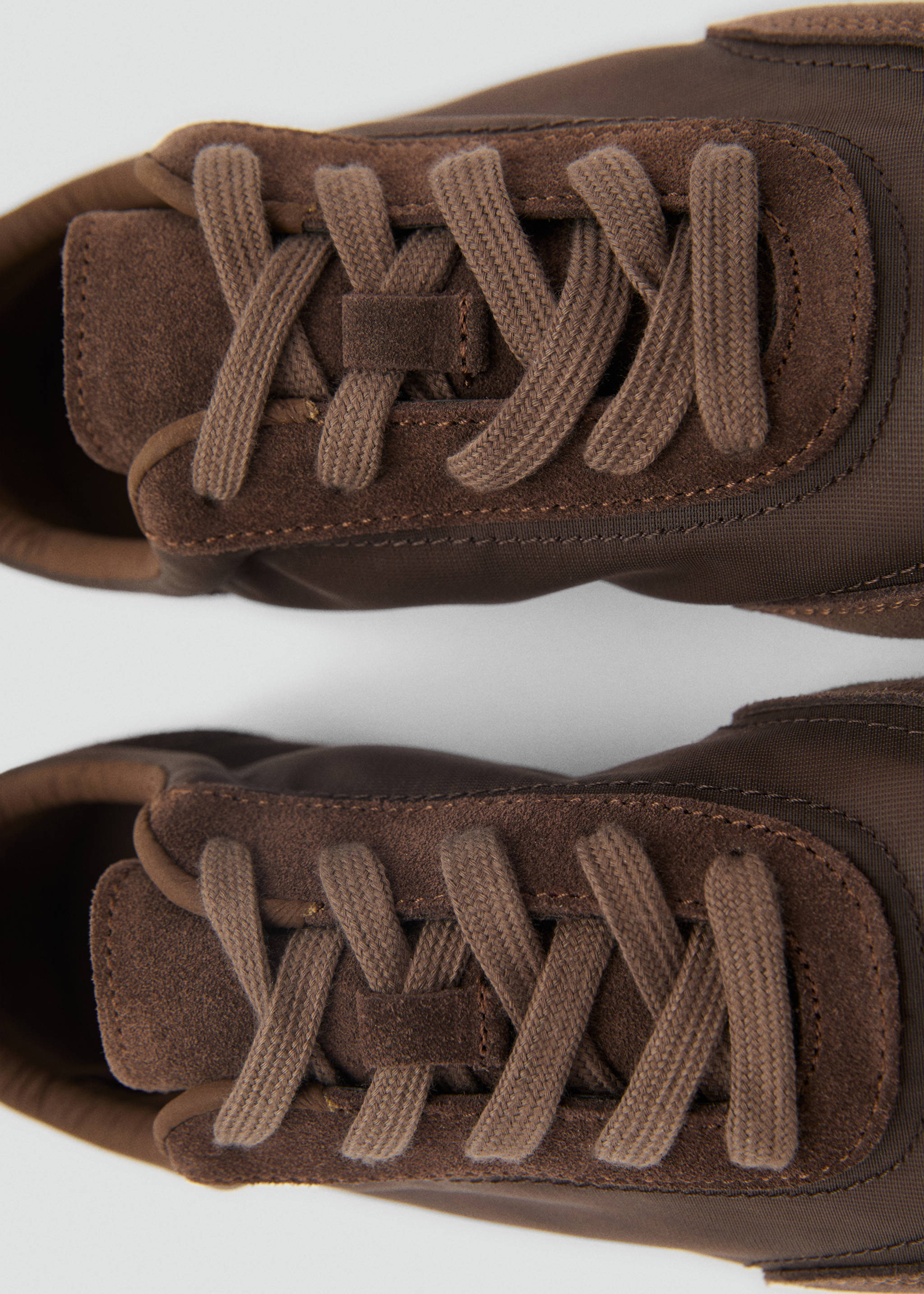 Lace-up suede sneakers - Details of the article 3