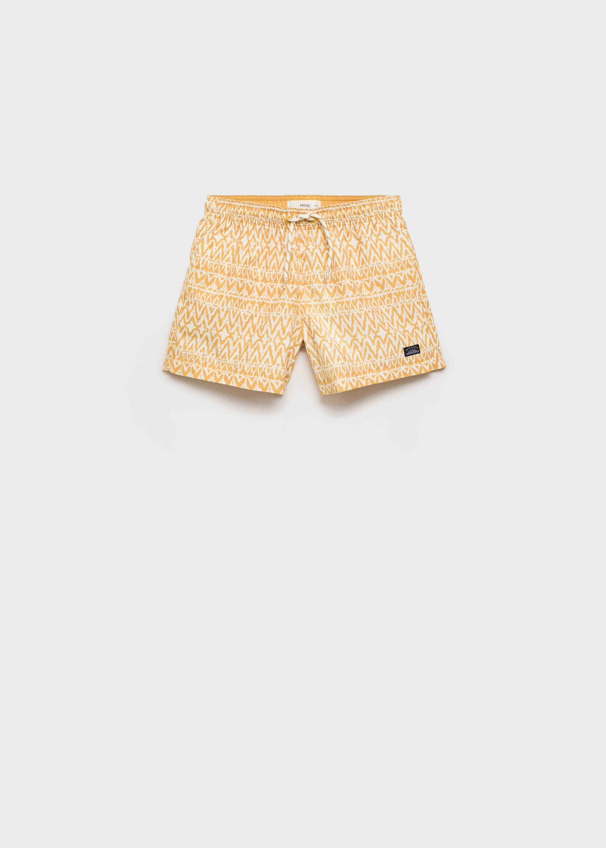 Printed swimsuit with drawstring - Article without model