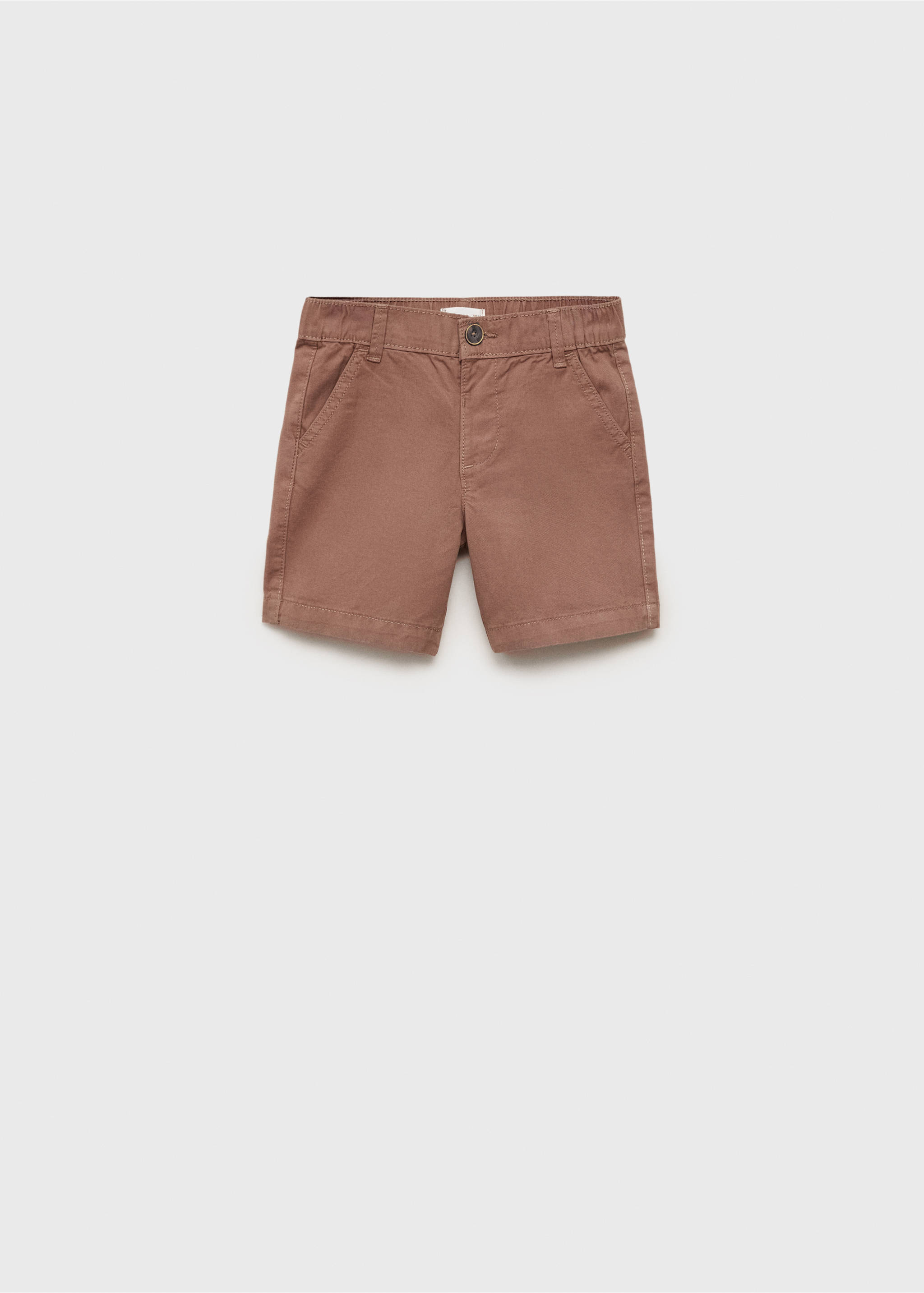 Cotton Bermuda shorts - Article without model, Burnt Orange. Ref: 87026715-00.