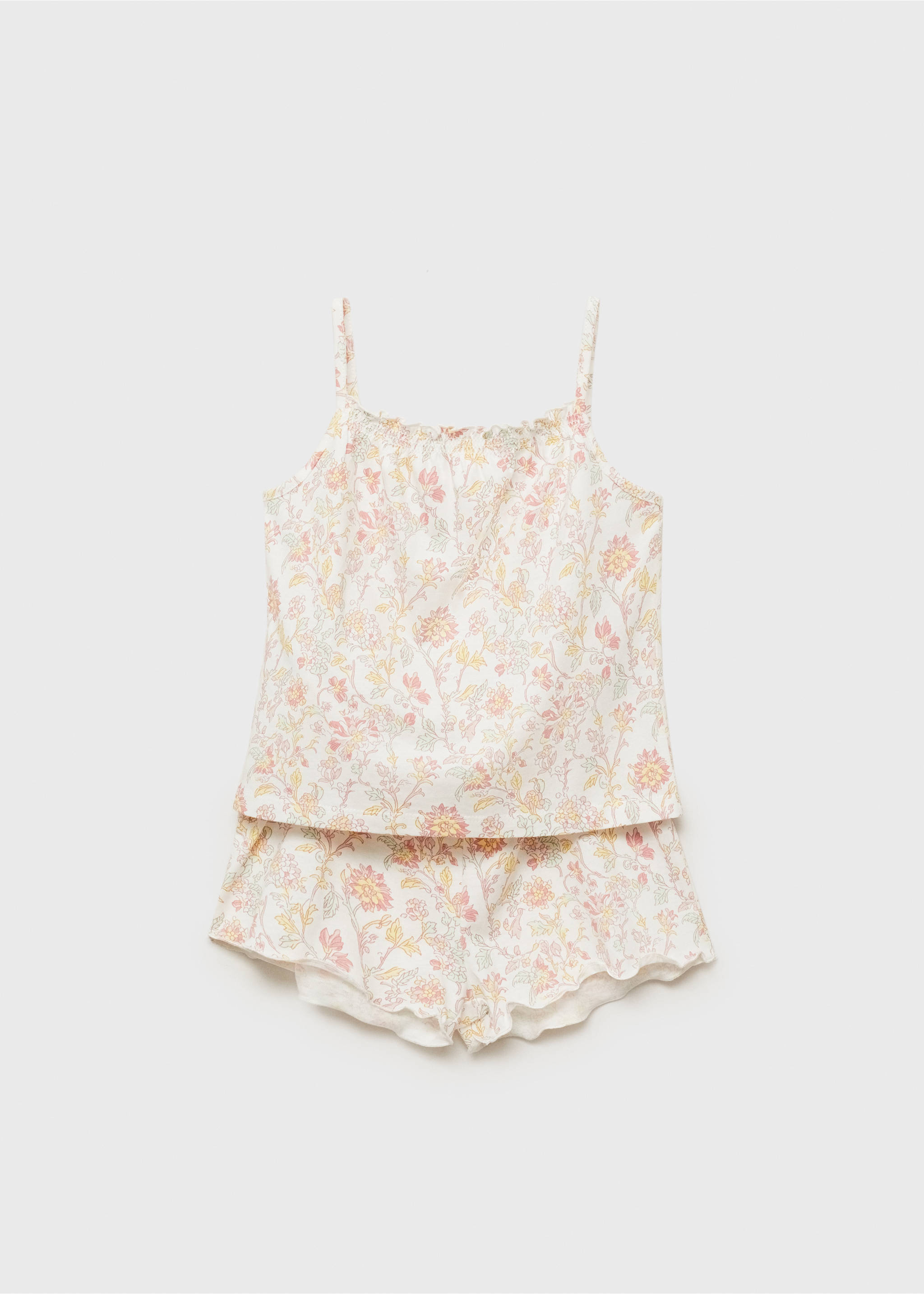 Floral-print pyjamas - Article without model, Pink. Ref: 87026718-00.