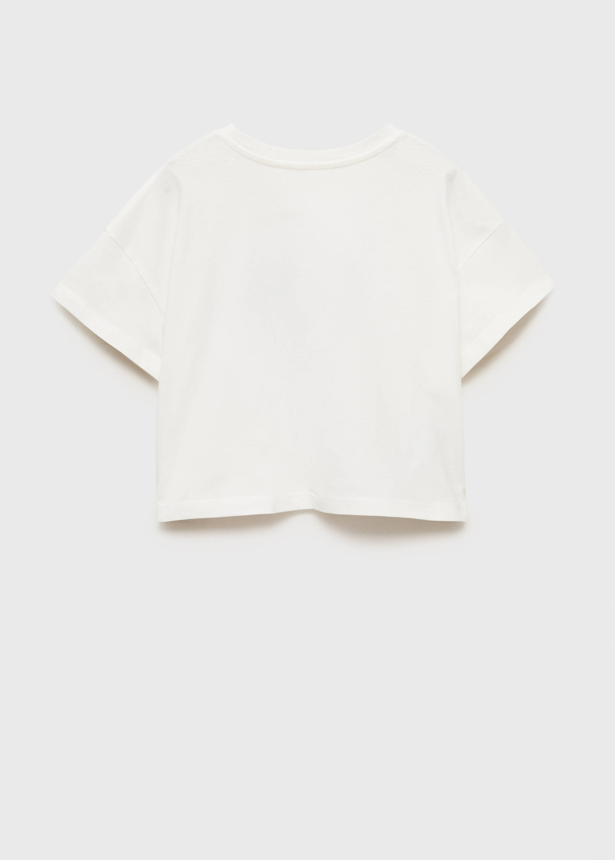 Printed cropped t-shirt - Reverse of the article