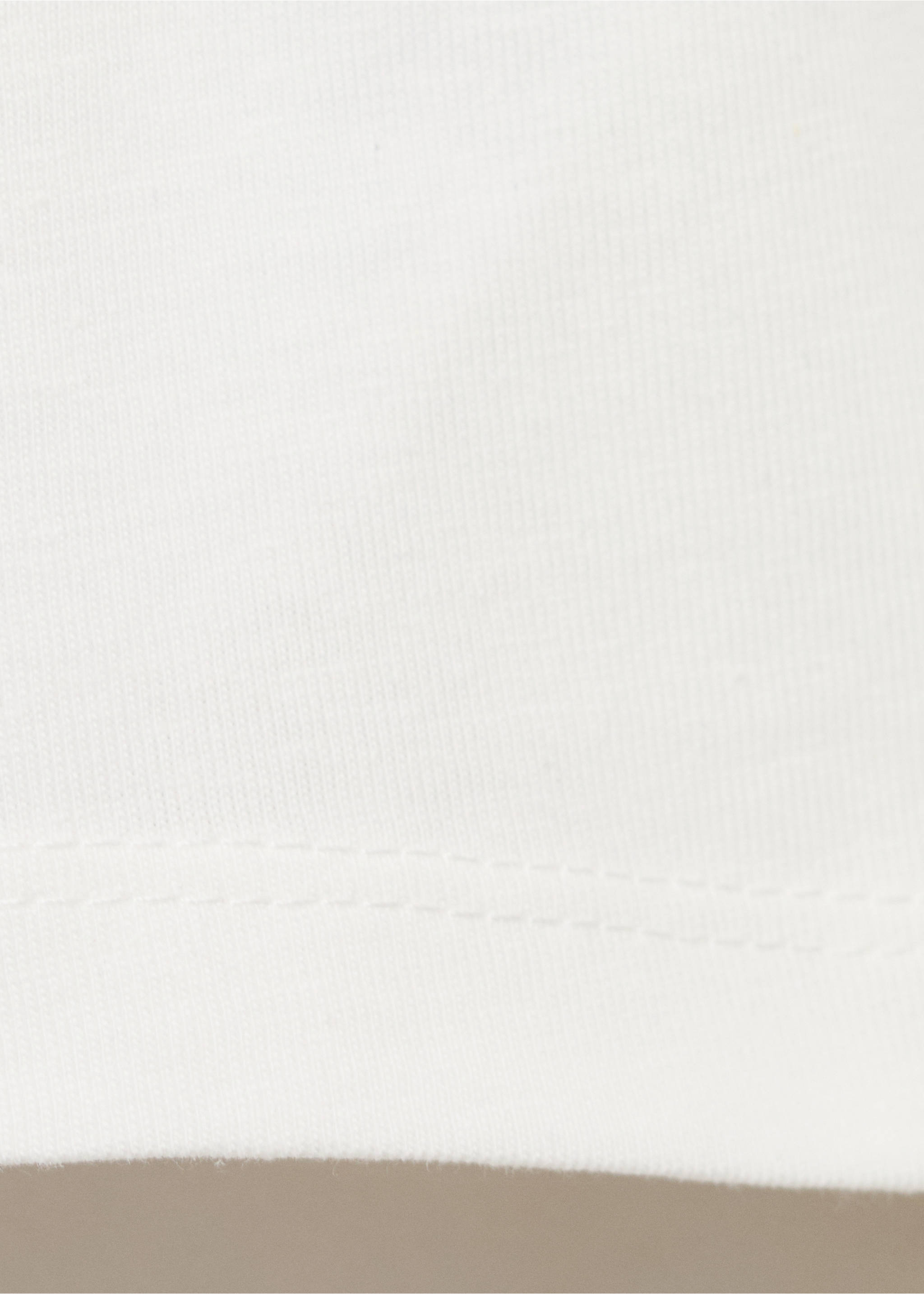 Printed cropped t-shirt - Details of the article 0, Off White. Ref: 87026722-00.