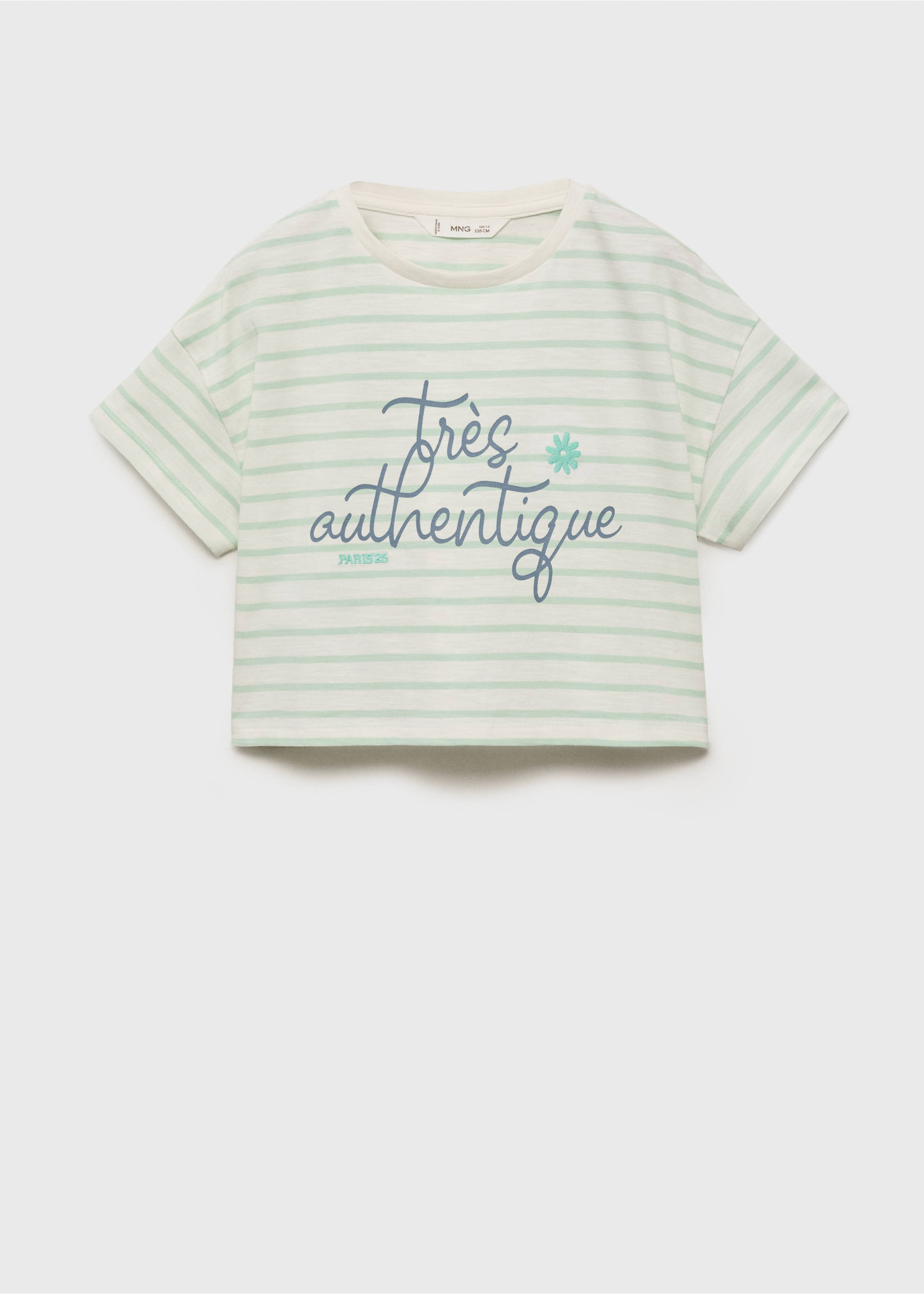 Patch striped t-shirt - Article without model, Off White. Ref: 87026723-00.