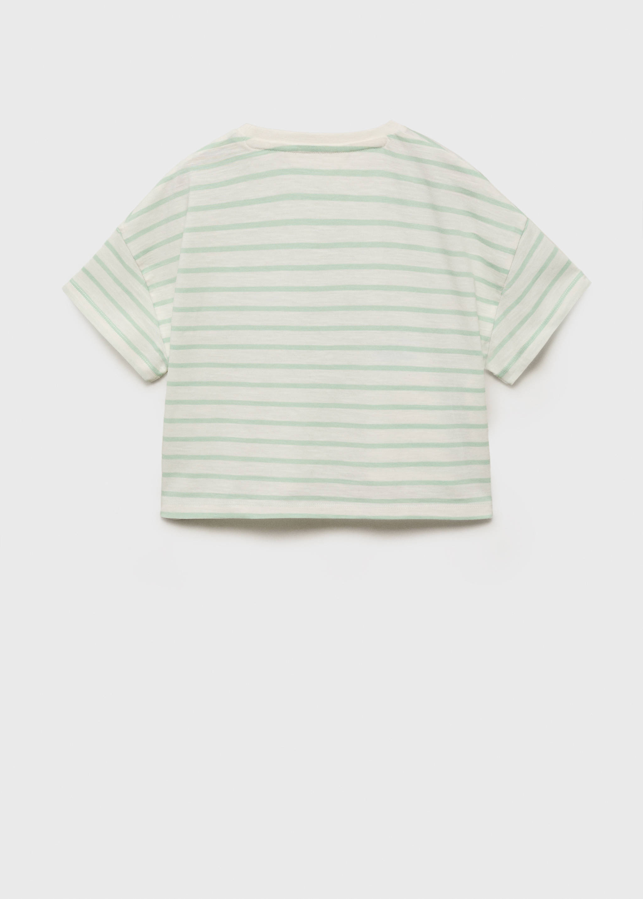 Patch striped t-shirt - Reverse of the article