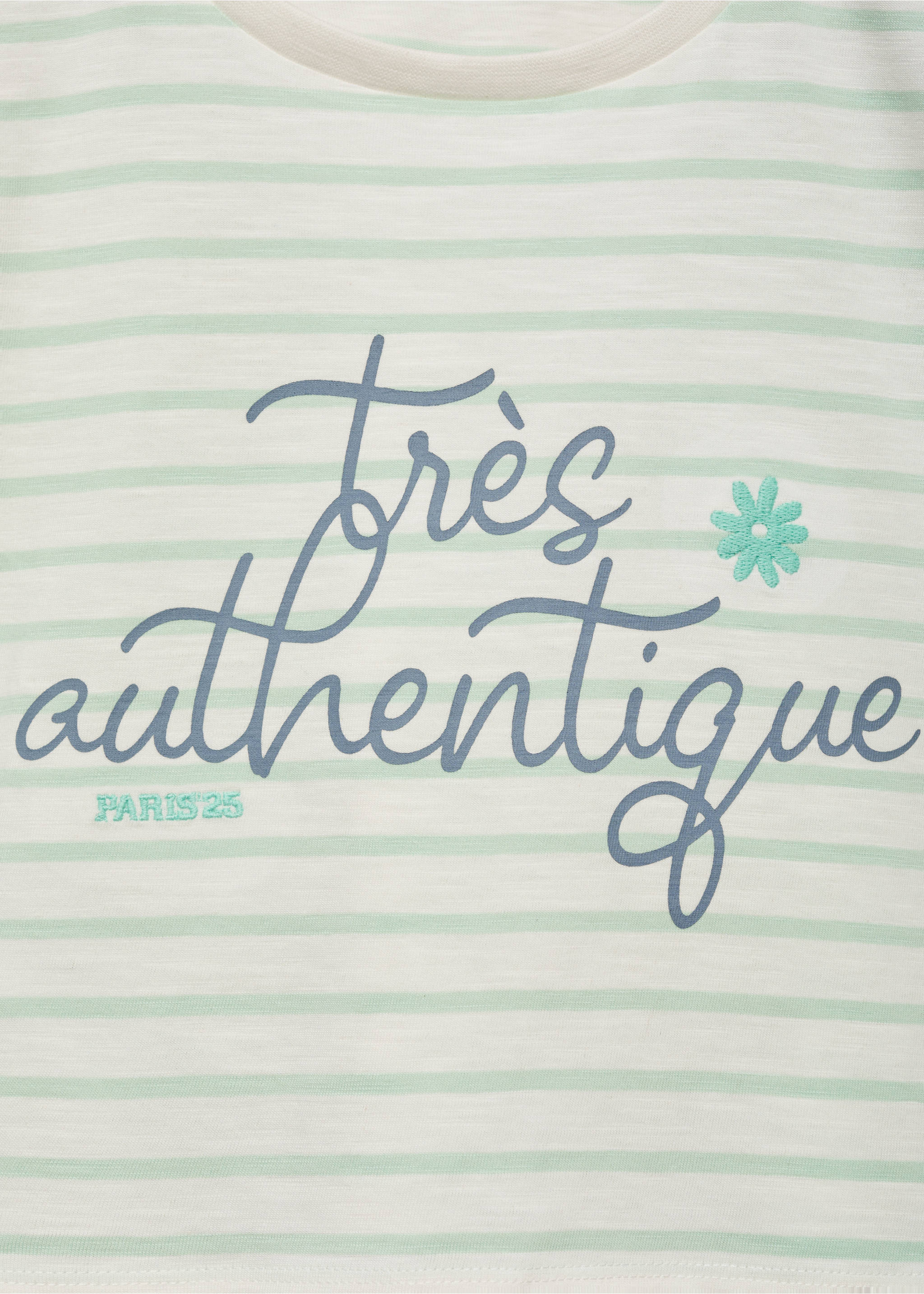 Patch striped t-shirt - Details of the article 8, Off White. Ref: 87026723-00.