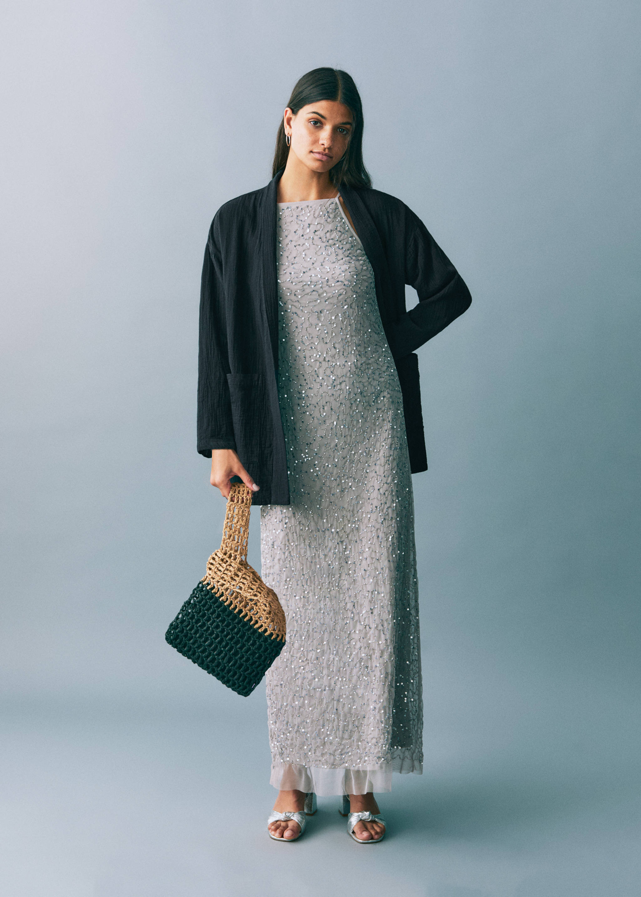 Kabelka na do ruky s háčkováním - Detail zboží 5